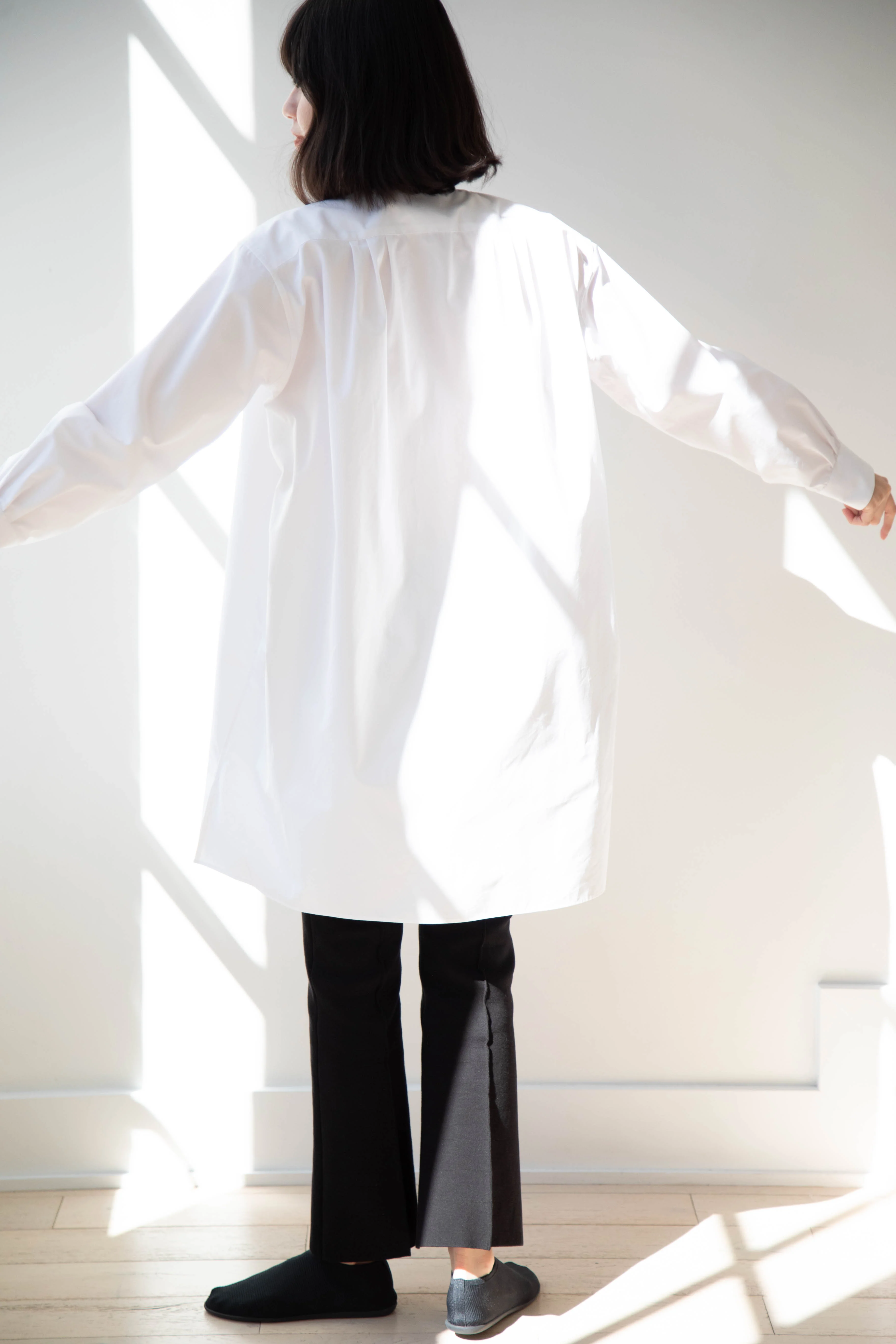 Asciari | Paris Tunic in White Poplin - Image 26