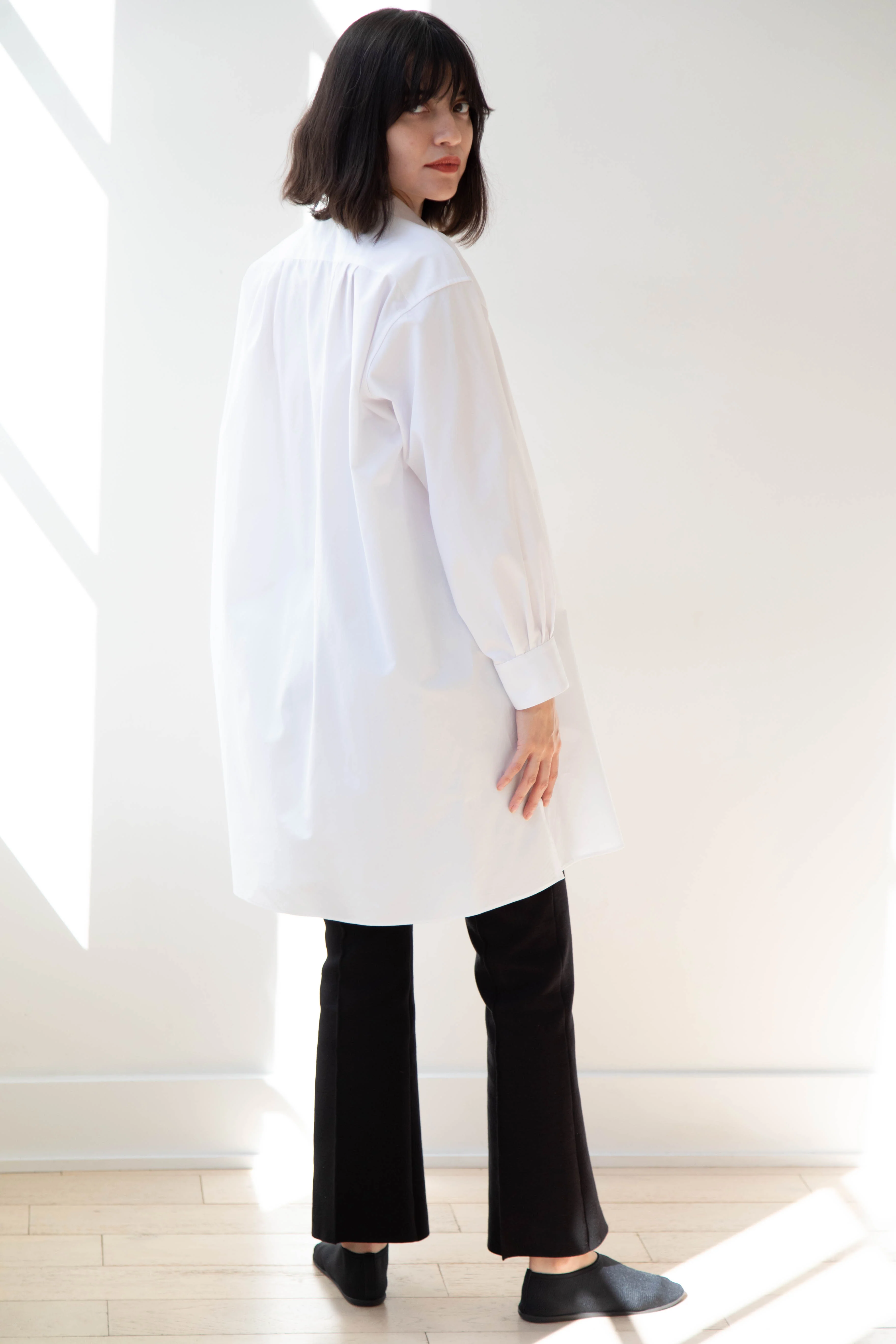 Asciari | Paris Tunic in White Poplin - Image 27