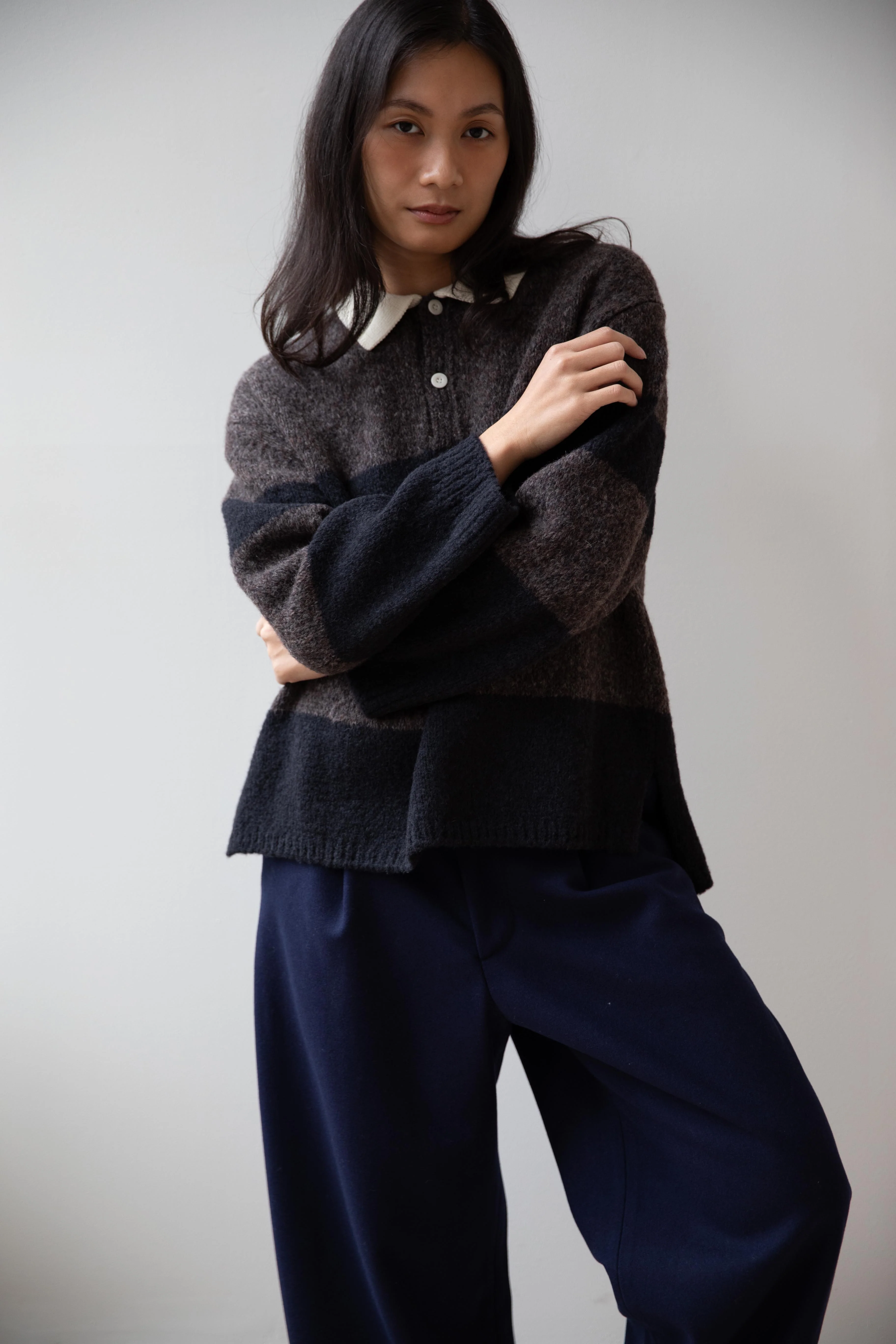 Aseedonclöud | Blushed Rugger Knit in Dark Brown - Image 17