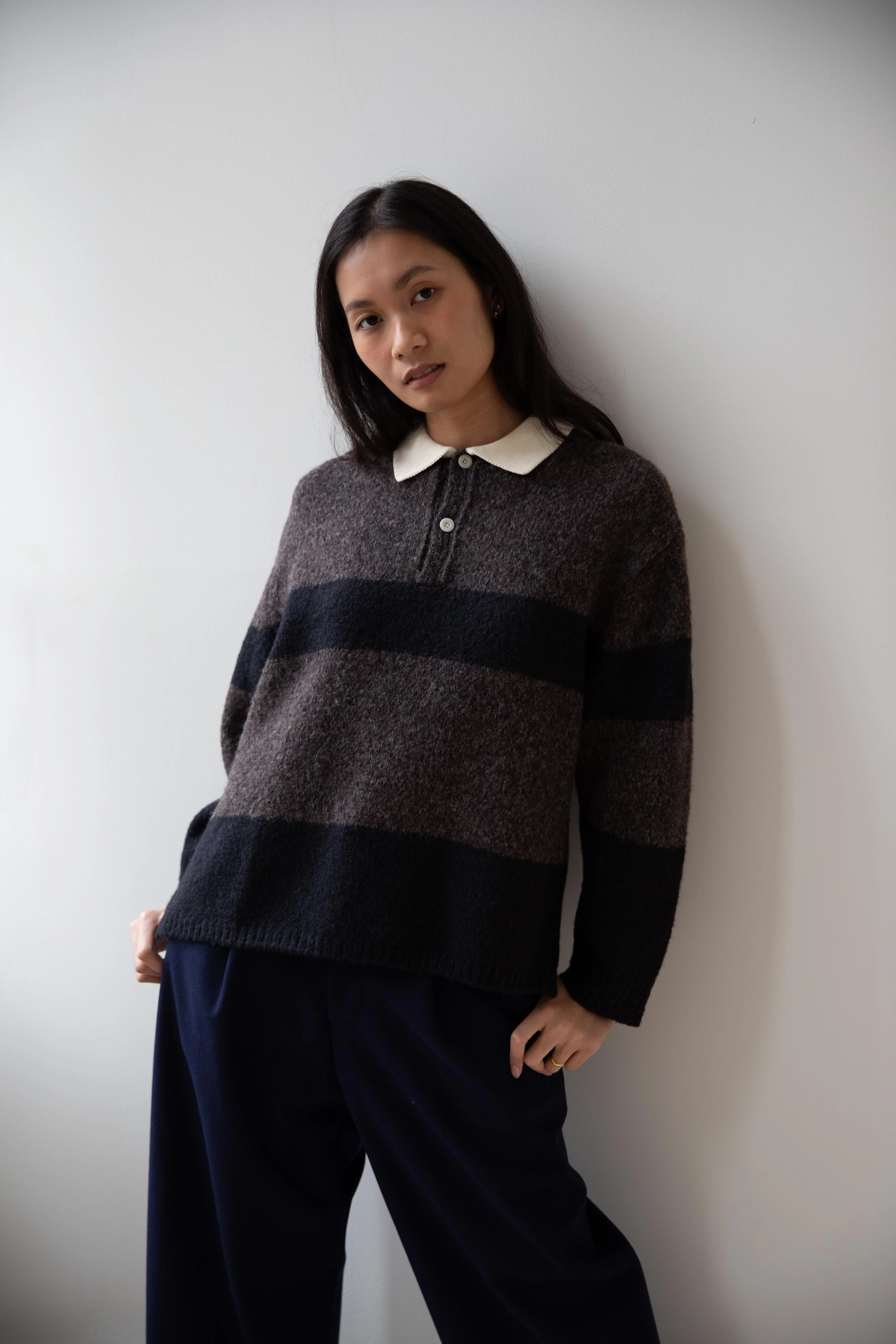 Aseedonclöud | Blushed Rugger Knit in Dark Brown - Image 5