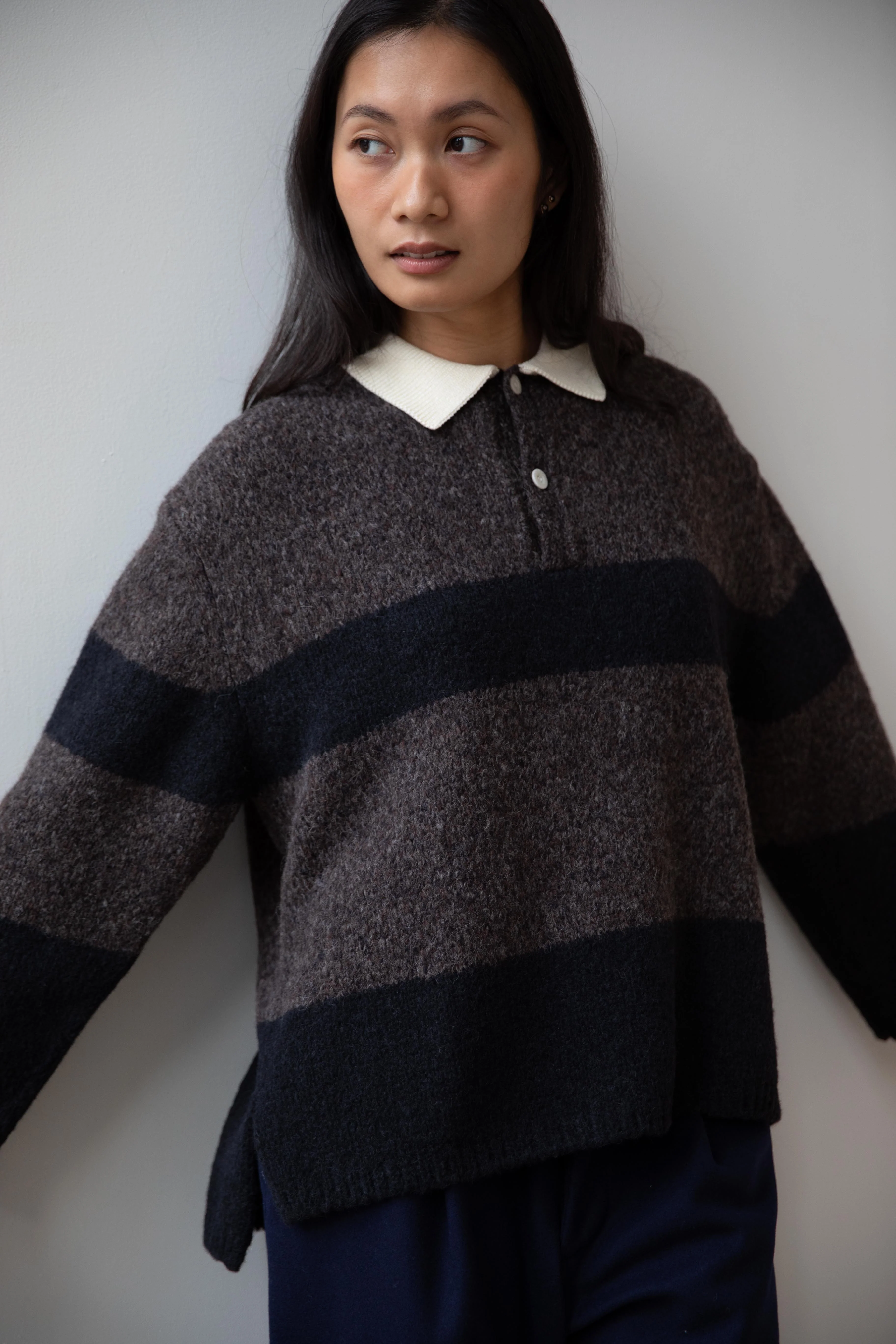 Aseedonclöud | Blushed Rugger Knit in Dark Brown - Image 6