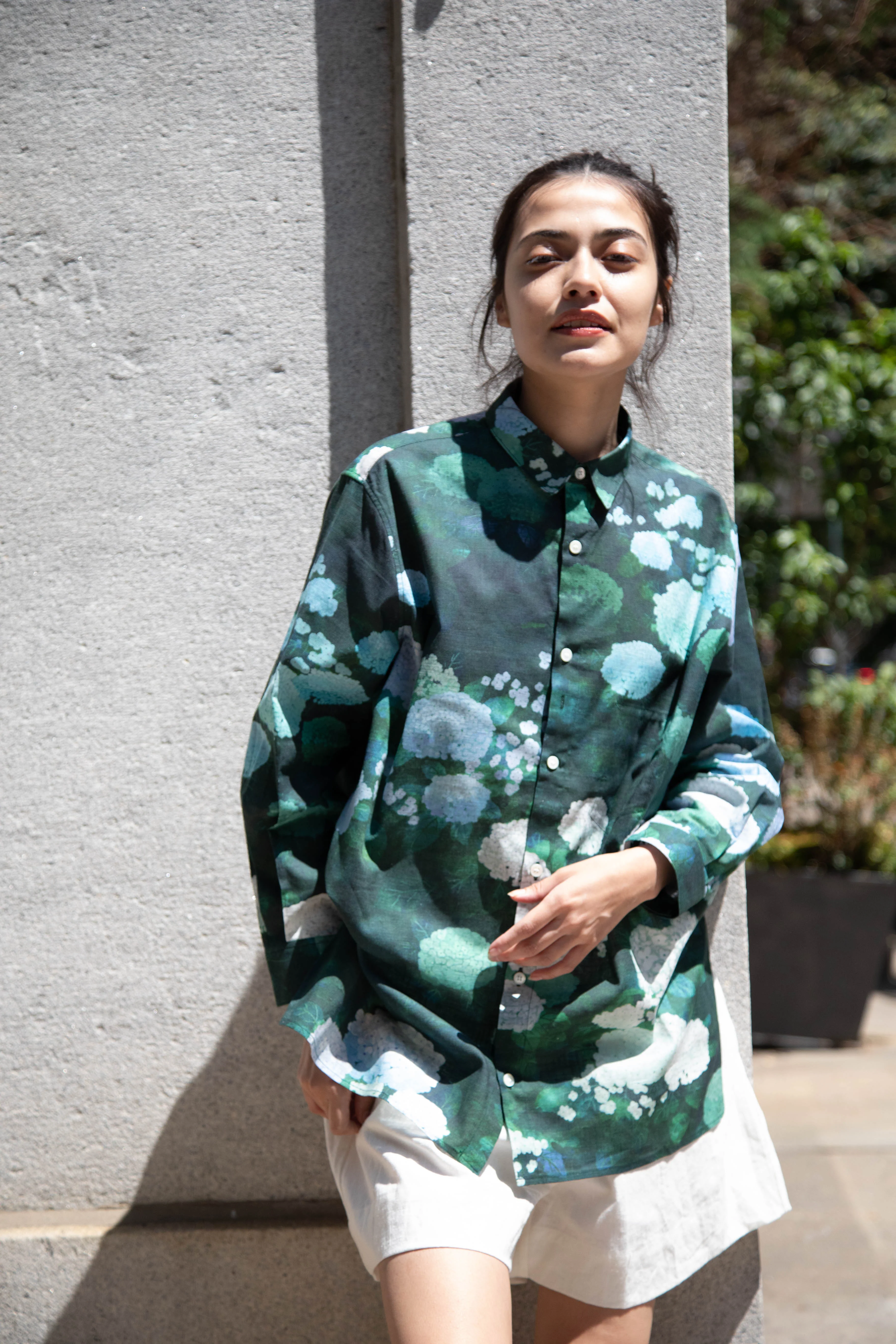 Aseedonclöud | Button Up Blouse in Ajisai - Image 10