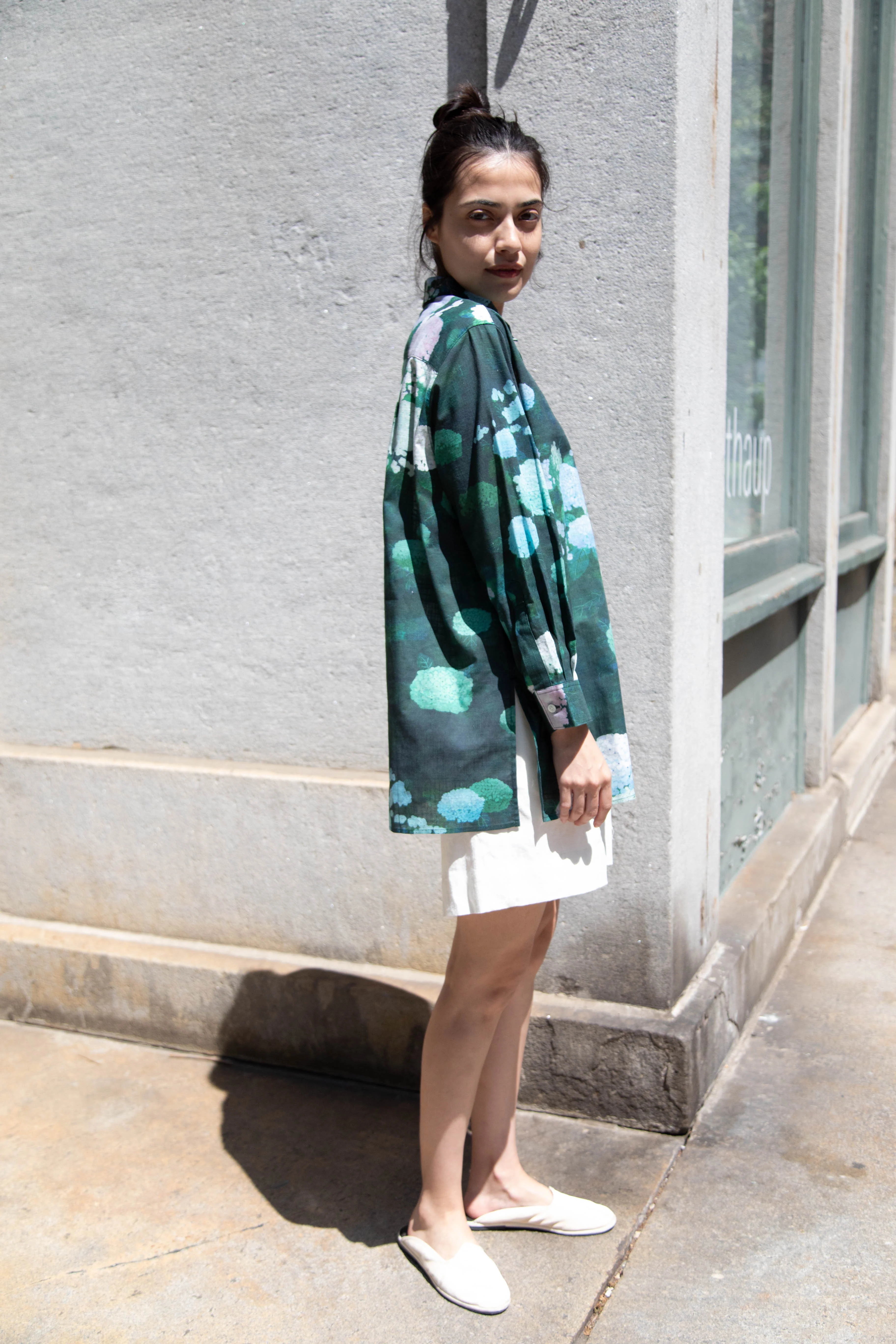 Aseedonclöud | Button Up Blouse in Ajisai - Image 13