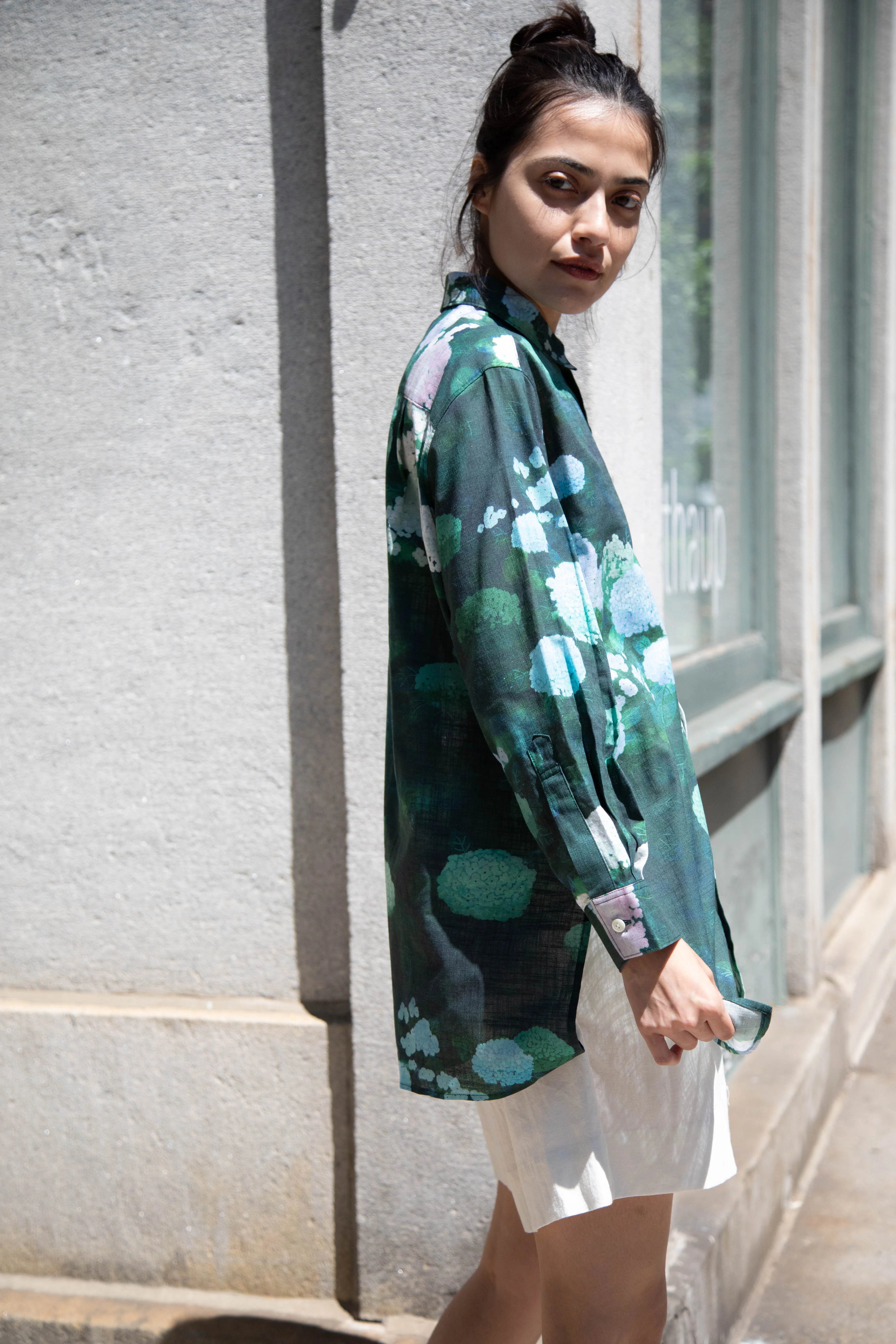 Aseedonclöud | Button Up Blouse in Ajisai - Image 14