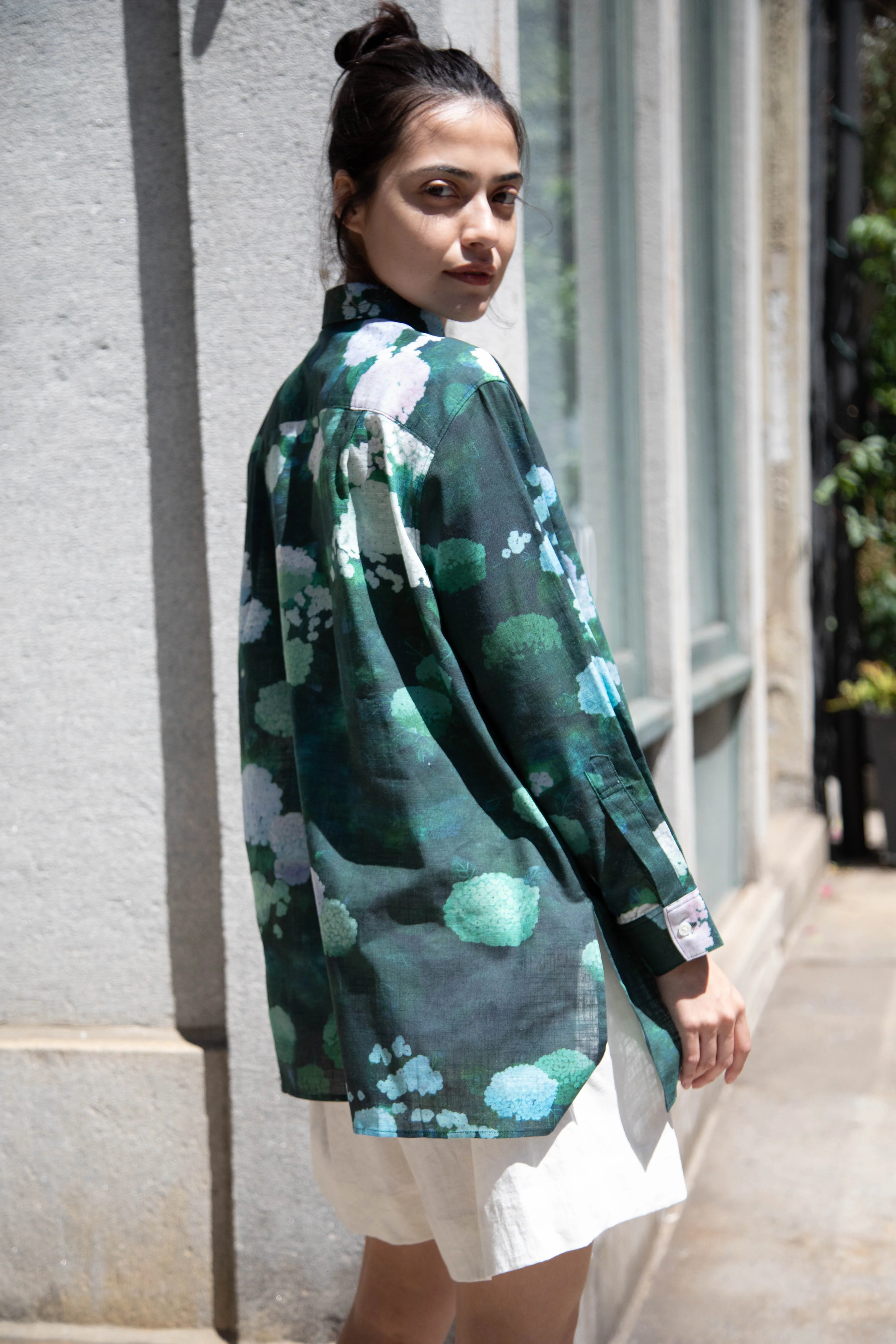 Aseedonclöud | Button Up Blouse in Ajisai - Image 15