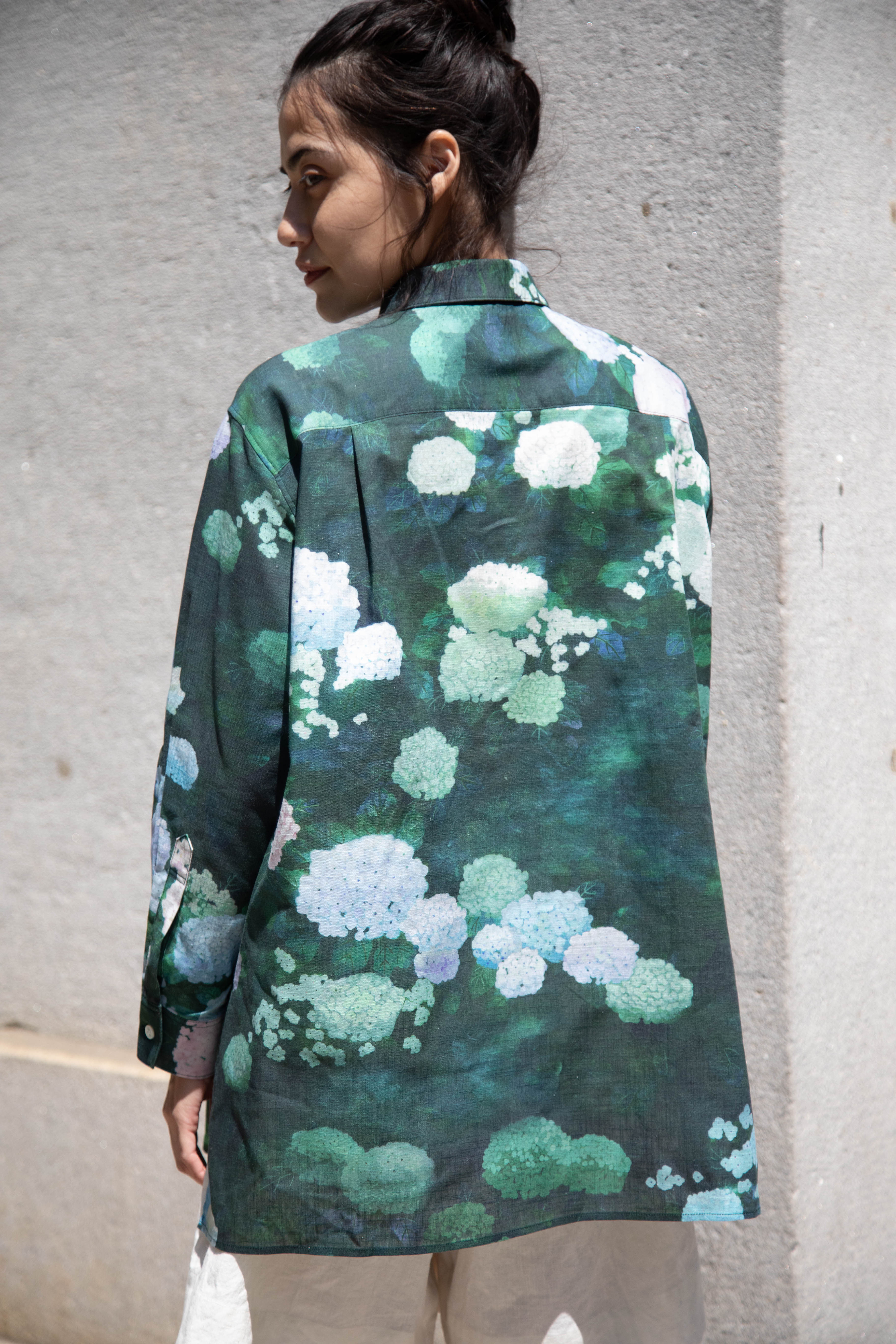 Aseedonclöud | Button Up Blouse in Ajisai - Image 16