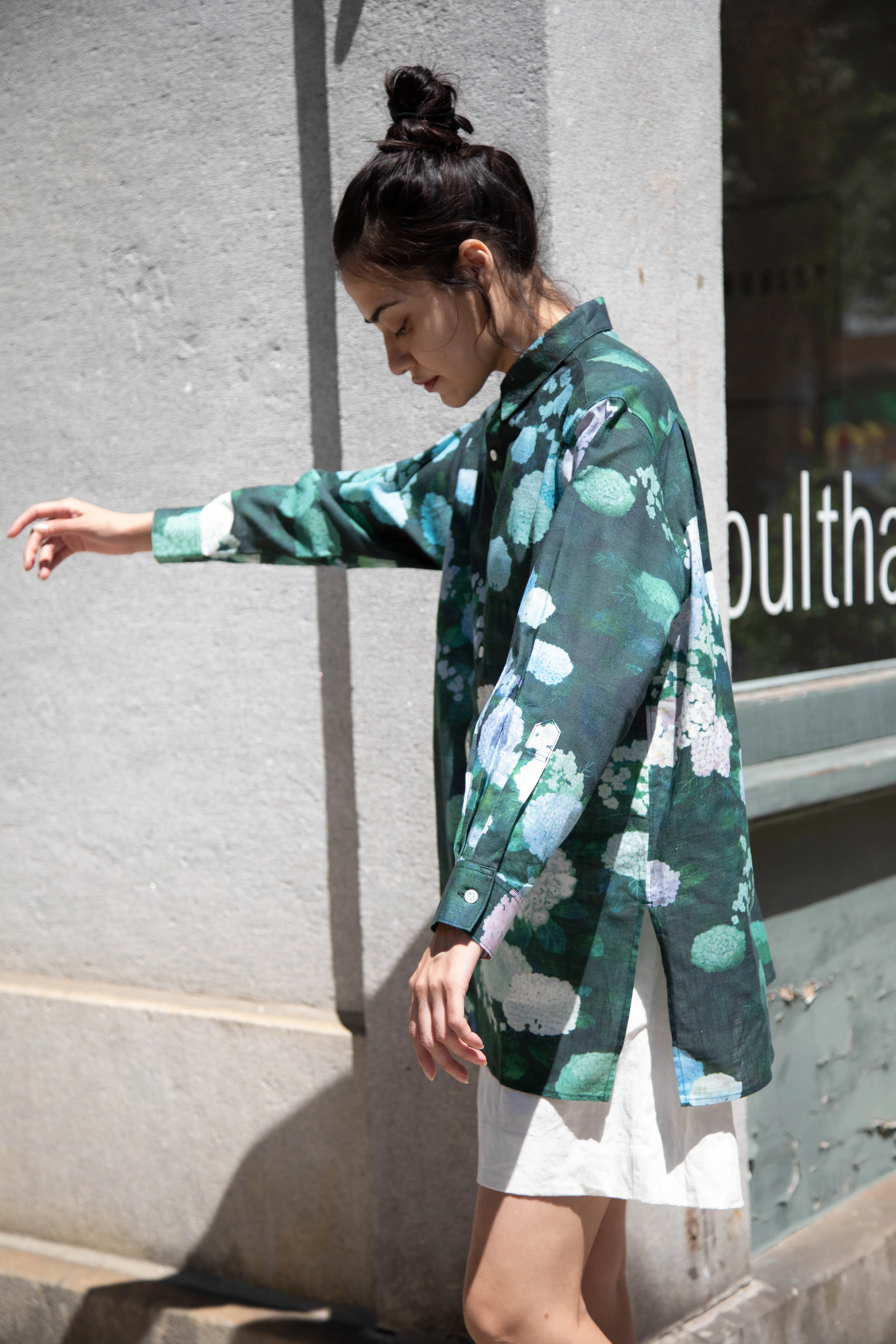 Aseedonclöud | Button Up Blouse in Ajisai - Image 17
