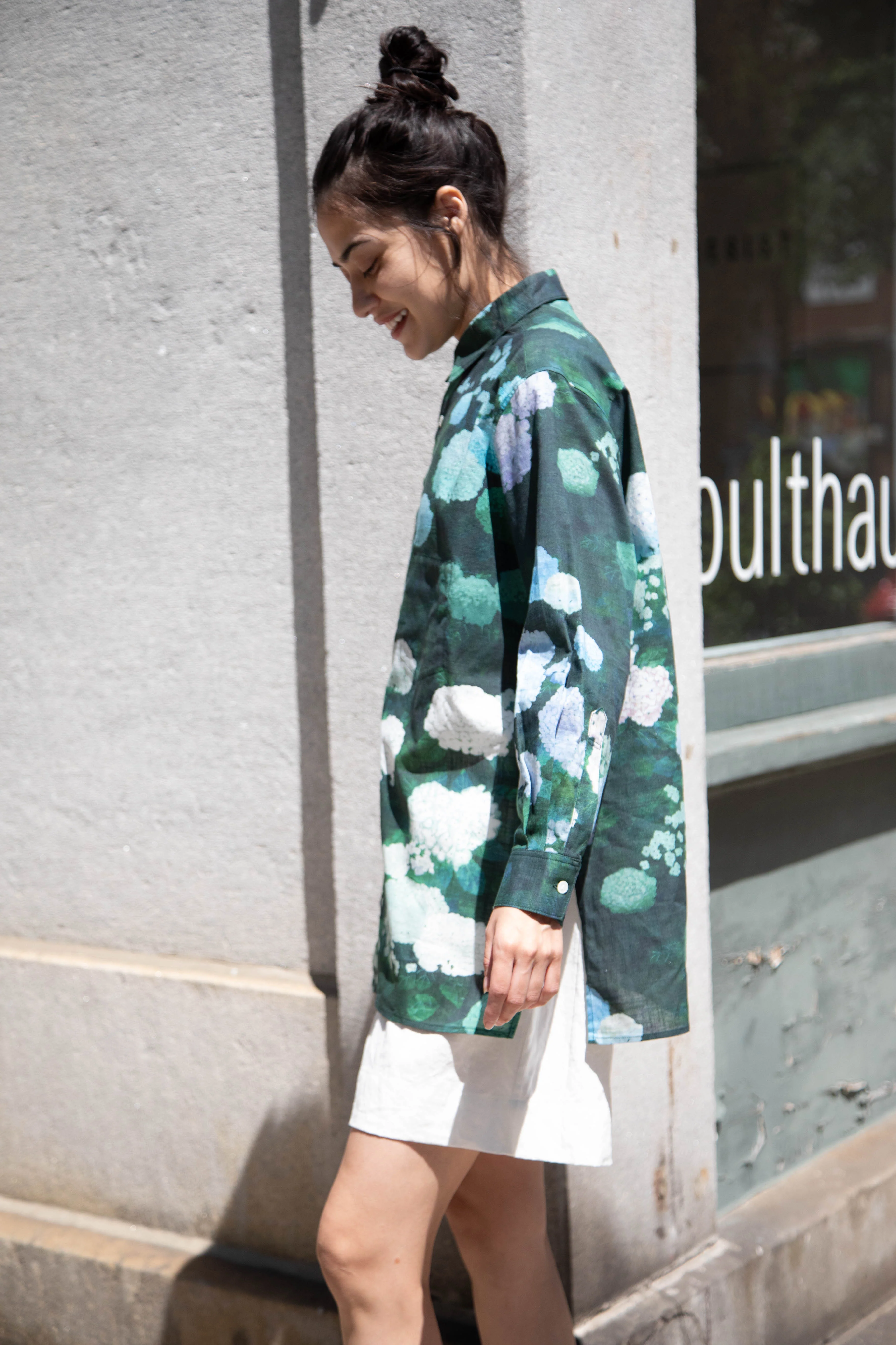 Aseedonclöud | Button Up Blouse in Ajisai - Image 18