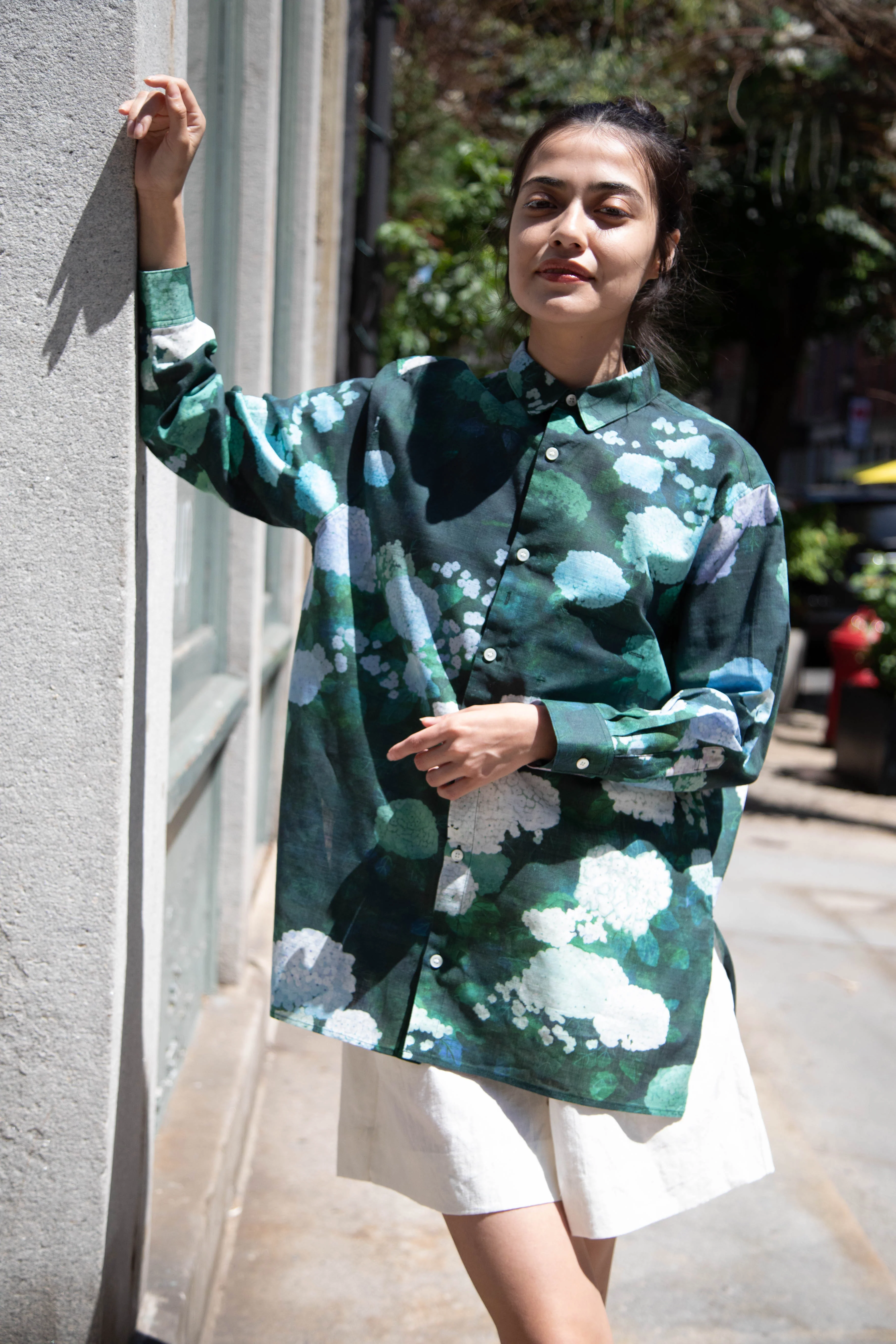 Aseedonclöud | Button Up Blouse in Ajisai - Image 19