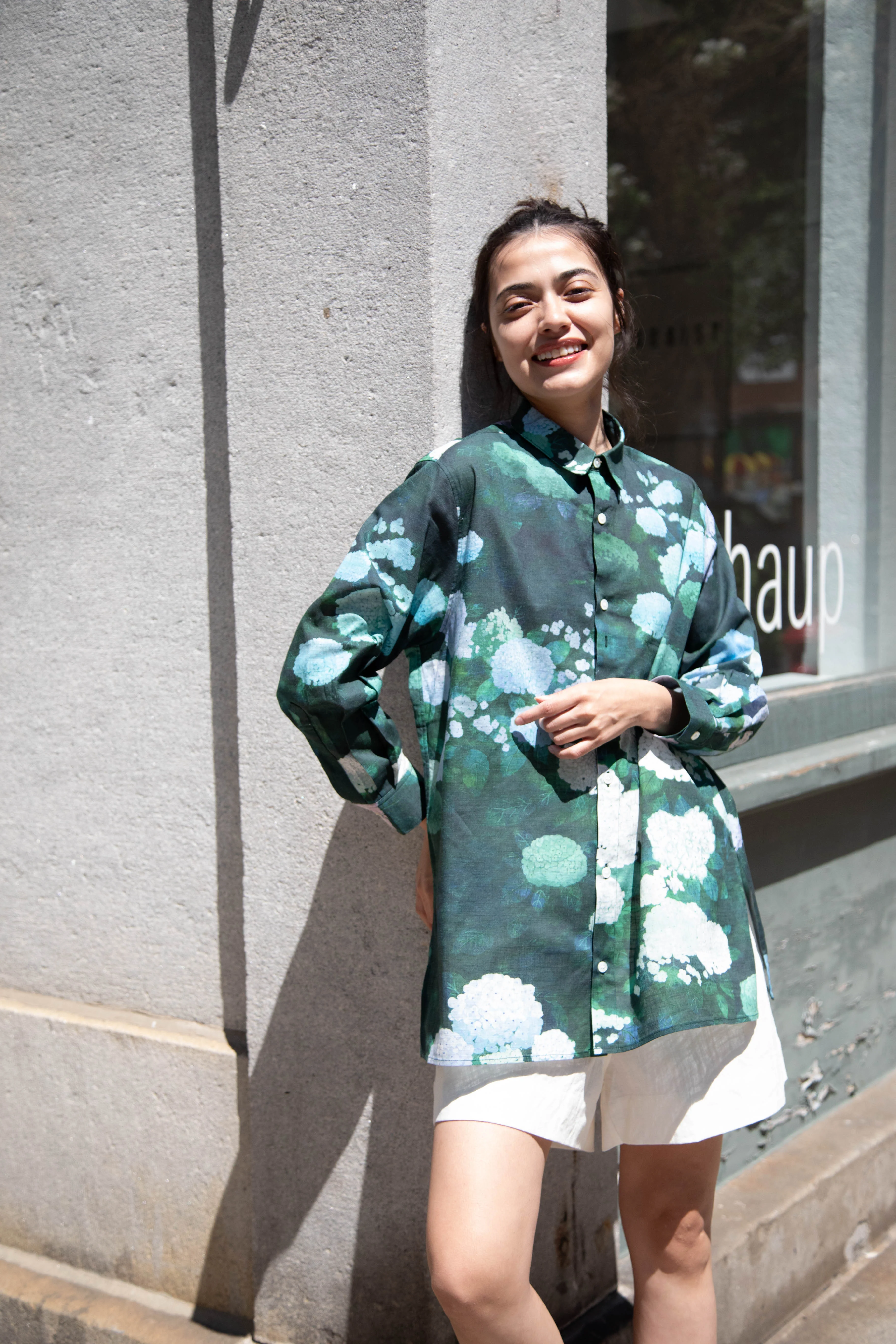 Aseedonclöud | Button Up Blouse in Ajisai - Image 20