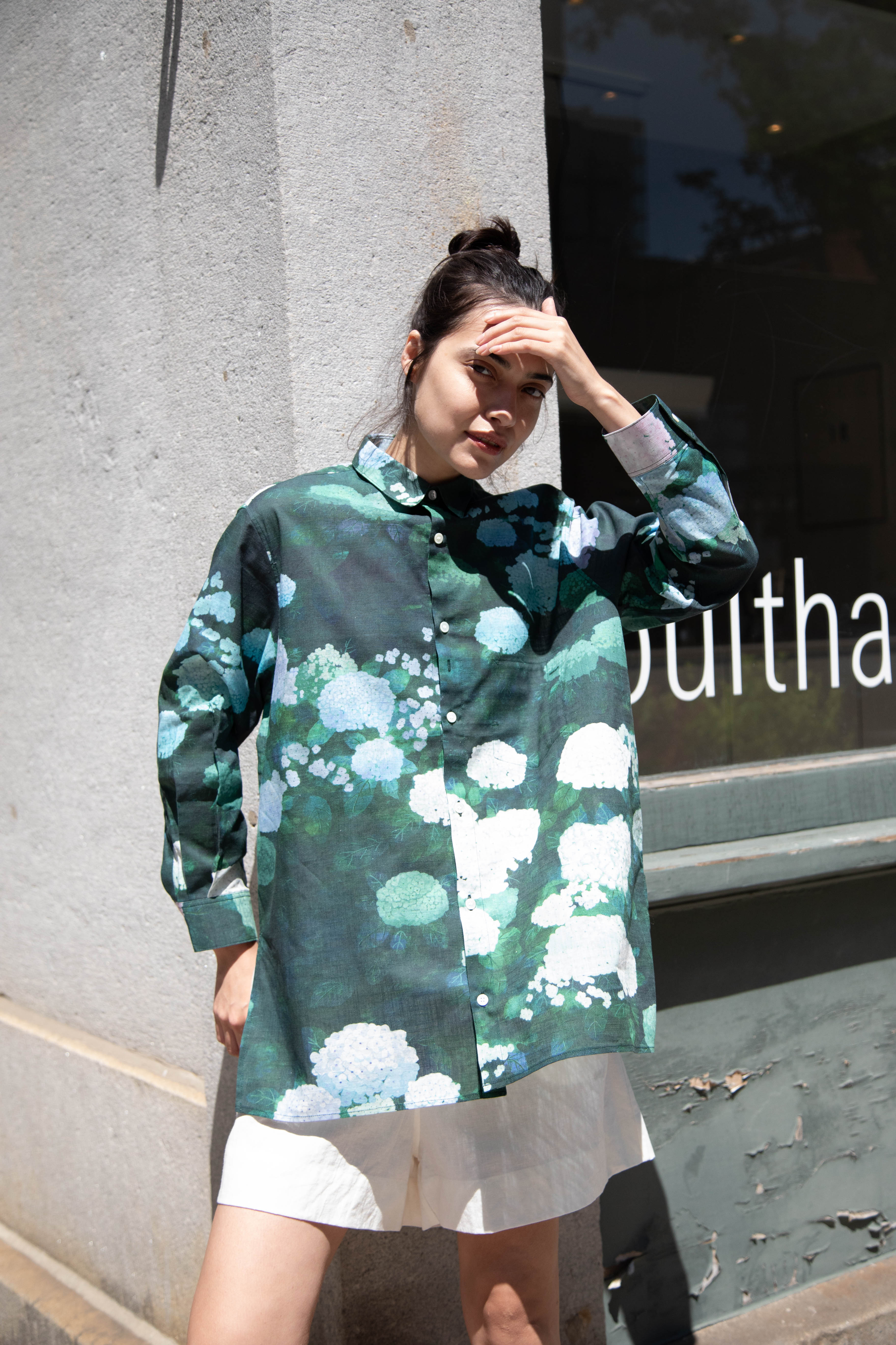 Aseedonclöud | Button Up Blouse in Ajisai - Image 21