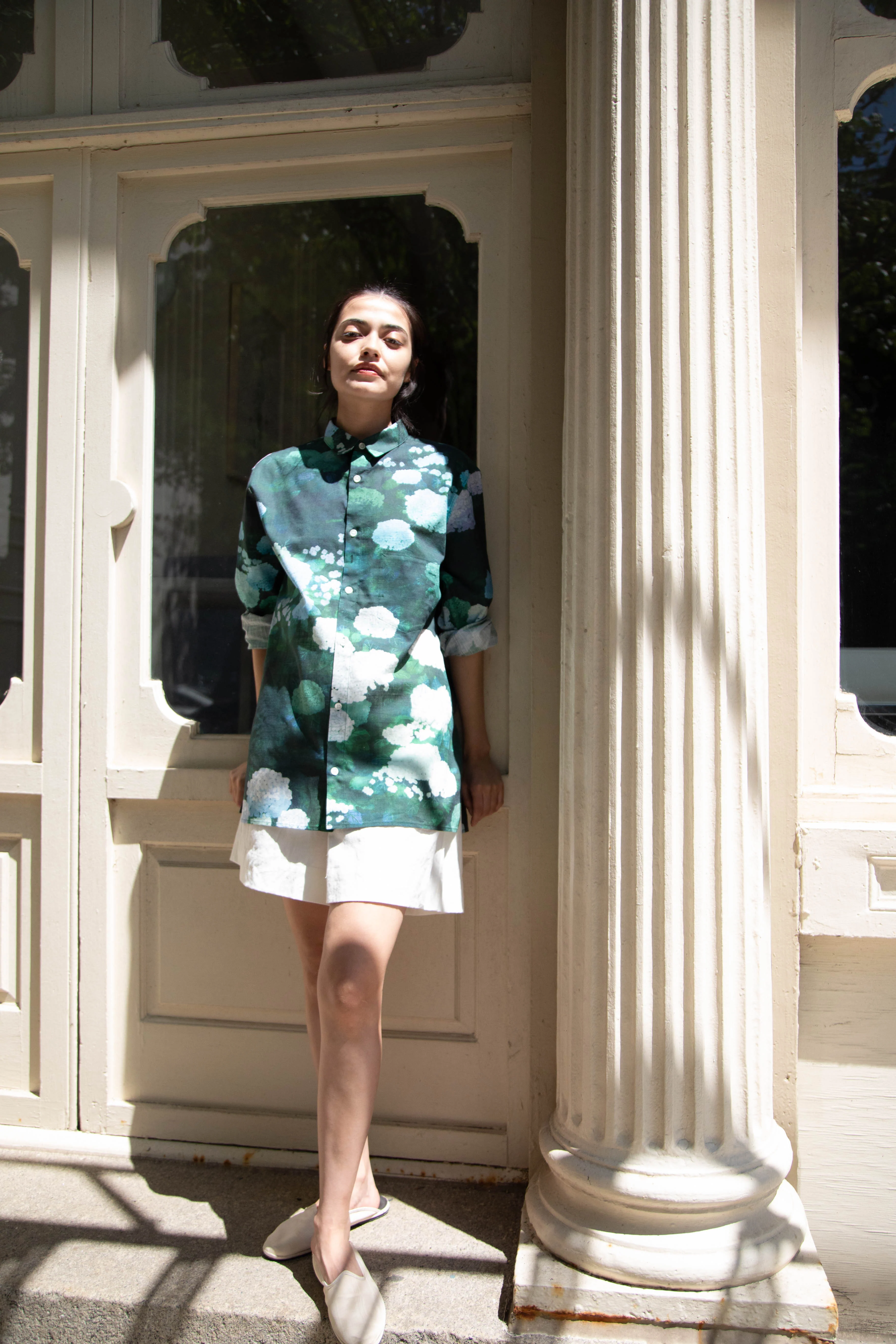 Aseedonclöud | Button Up Blouse in Ajisai - Image 34