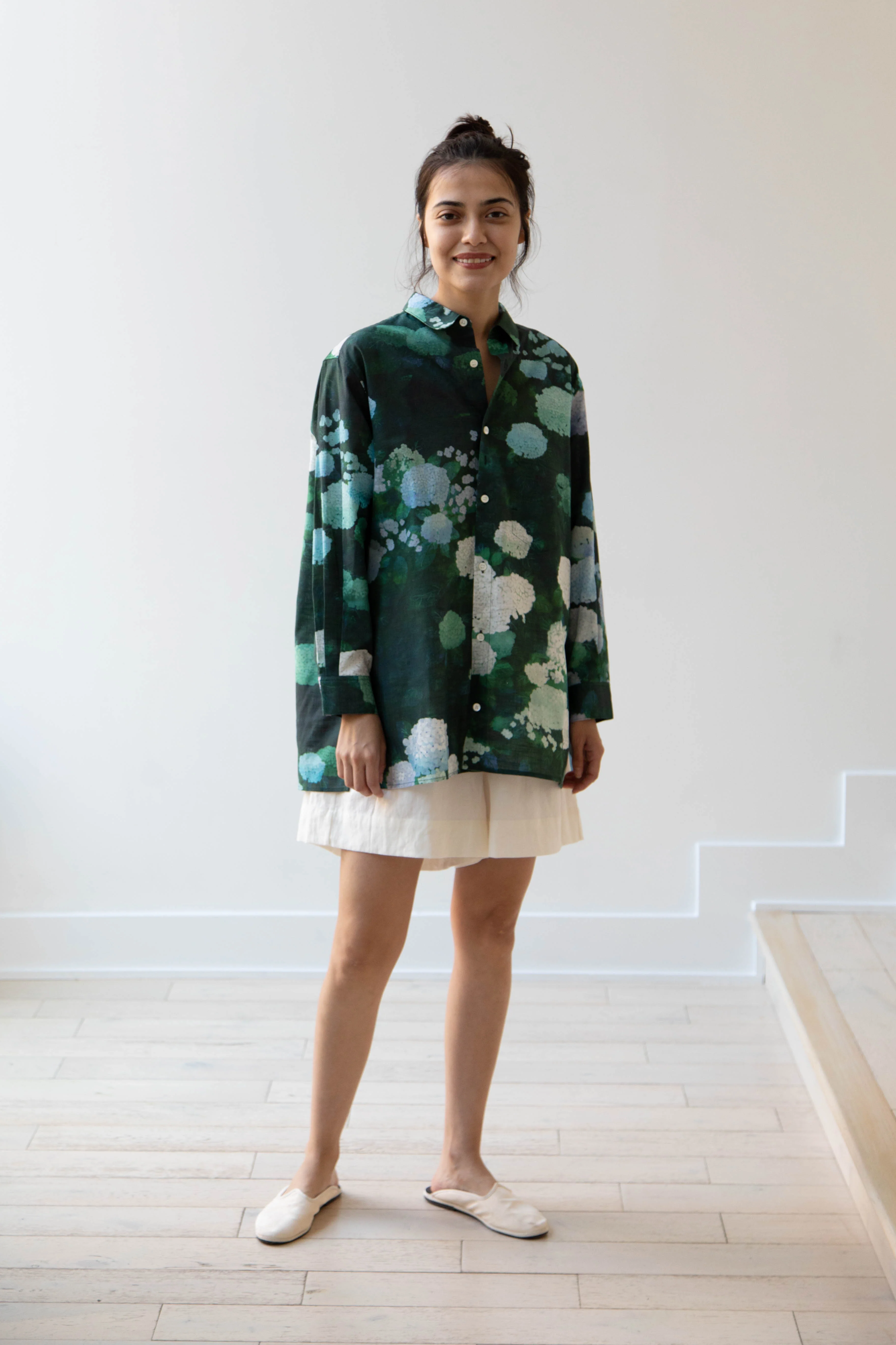 Aseedonclöud | Button Up Blouse in Ajisai - Image 37