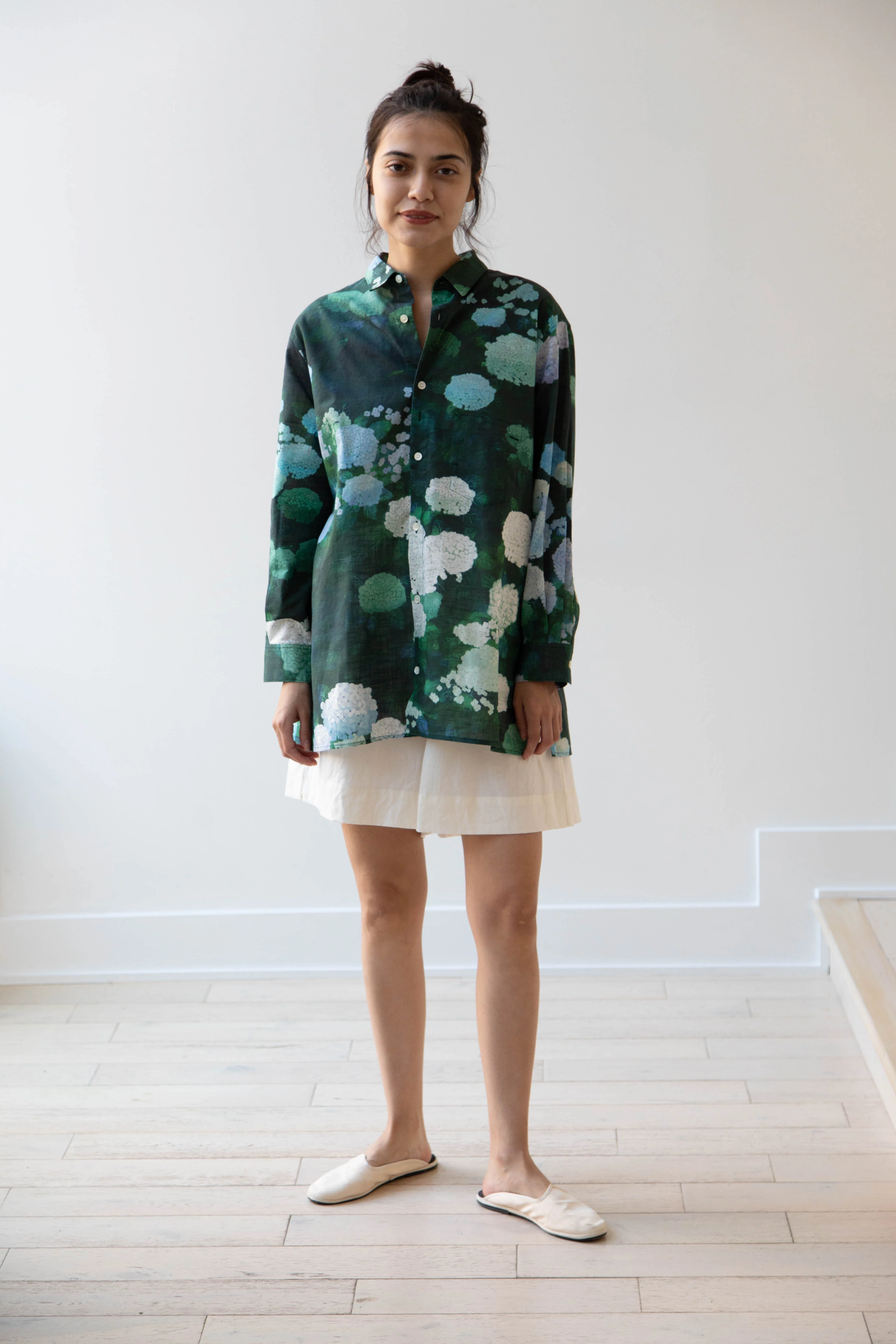 Aseedonclöud | Button Up Blouse in Ajisai - Image 38