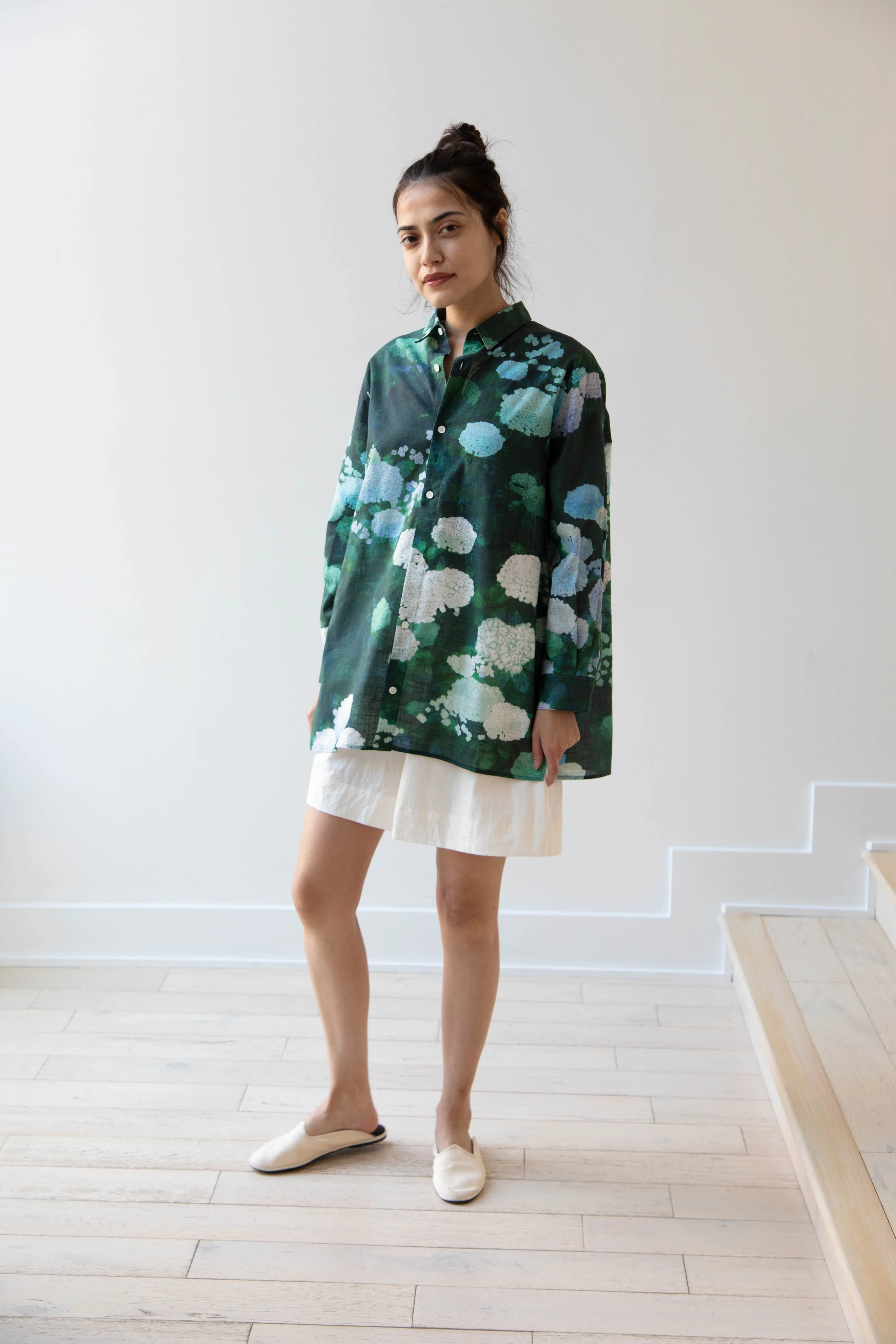 Aseedonclöud | Button Up Blouse in Ajisai - Image 39