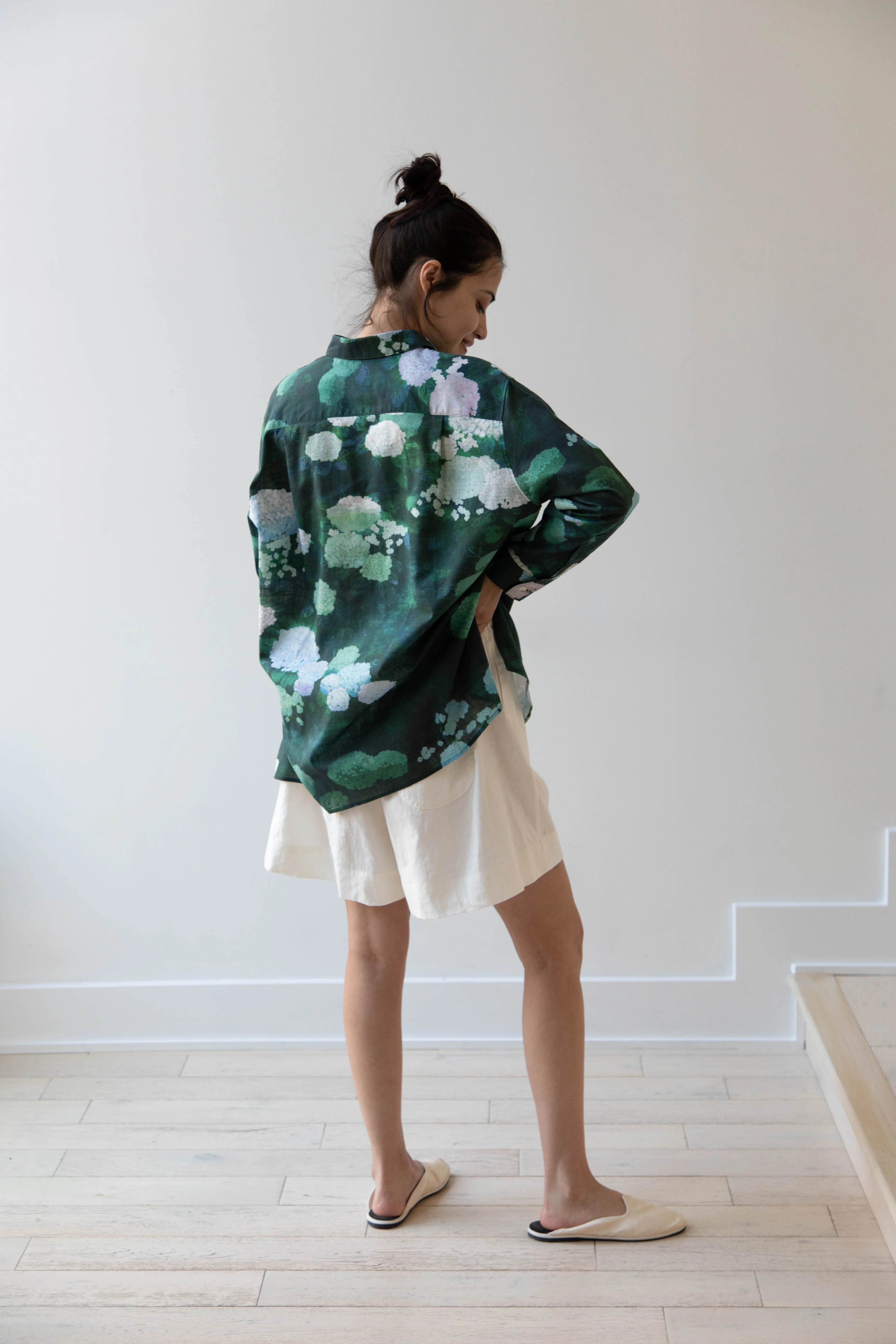 Aseedonclöud | Button Up Blouse in Ajisai - Image 47