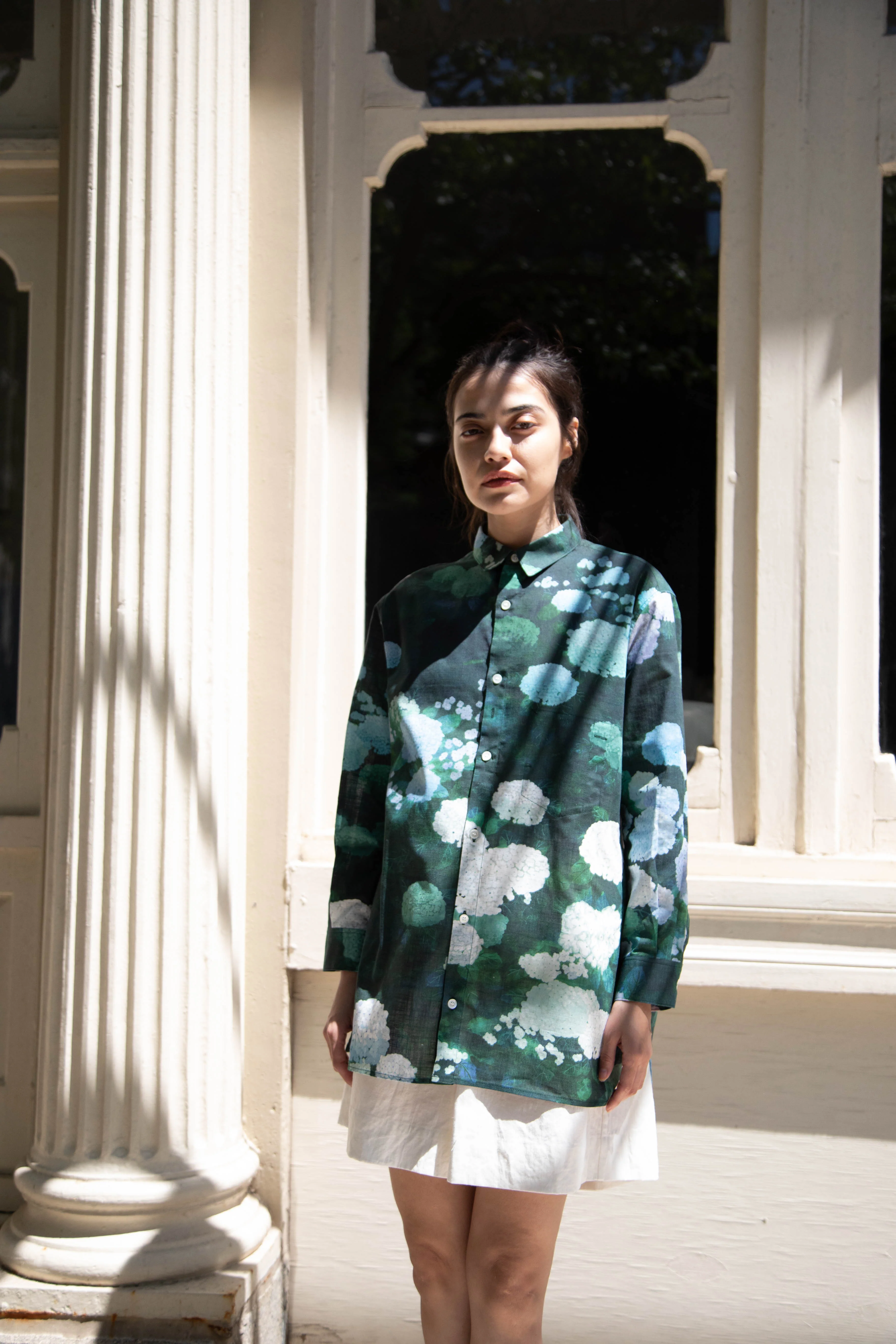 Aseedonclöud | Button Up Blouse in Ajisai - Image 5