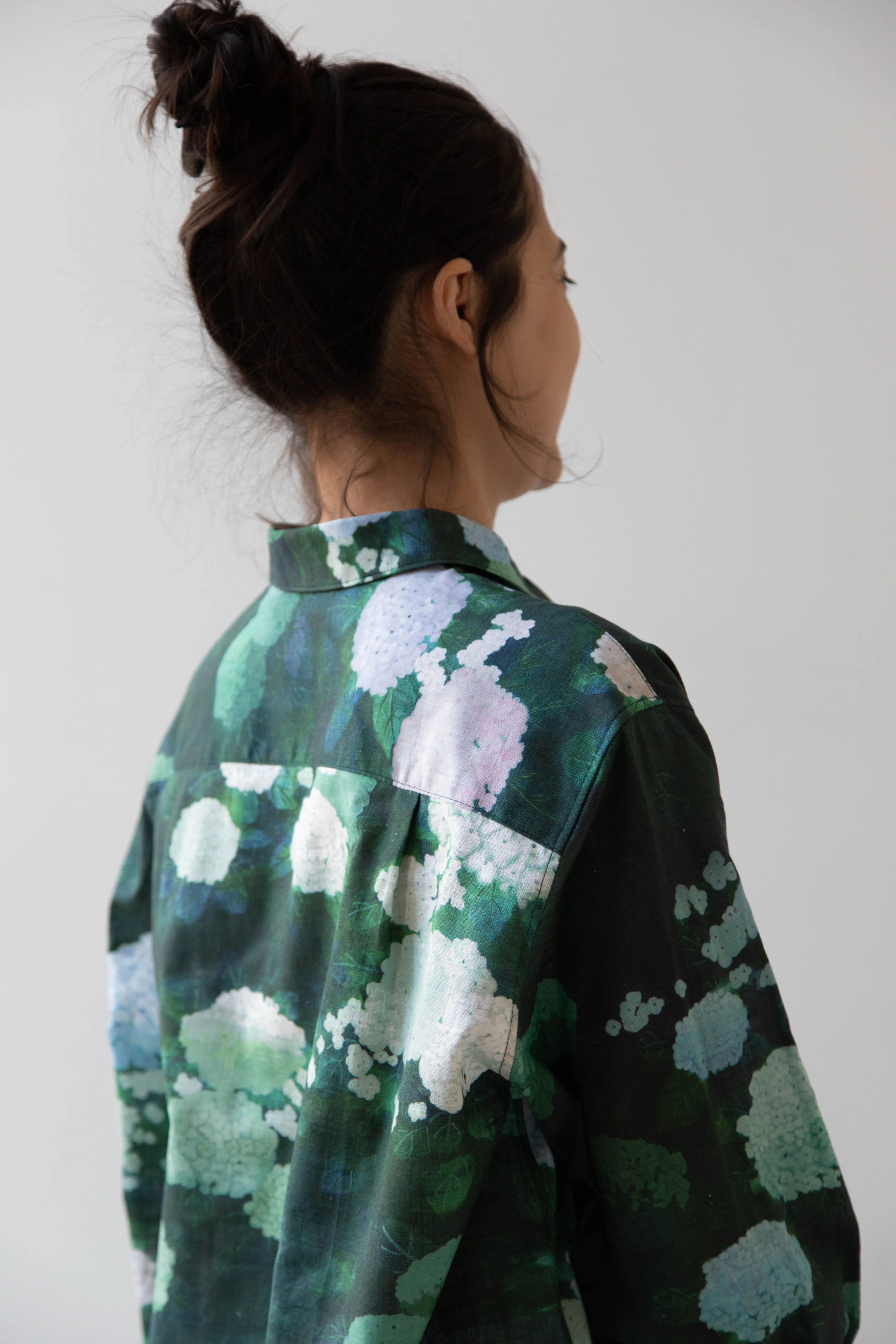 Aseedonclöud | Button Up Blouse in Ajisai - Image 50