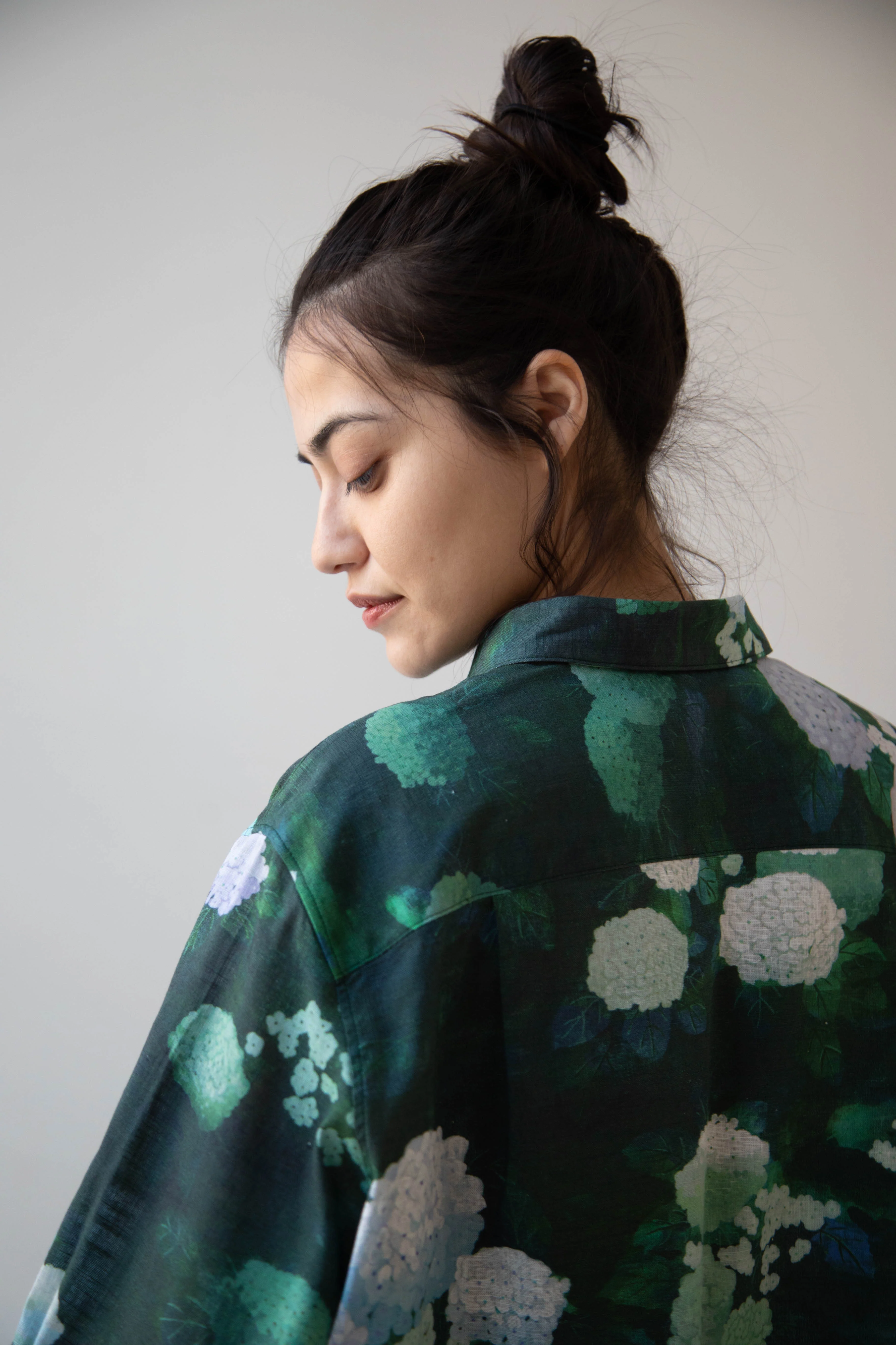 Aseedonclöud | Button Up Blouse in Ajisai - Image 51