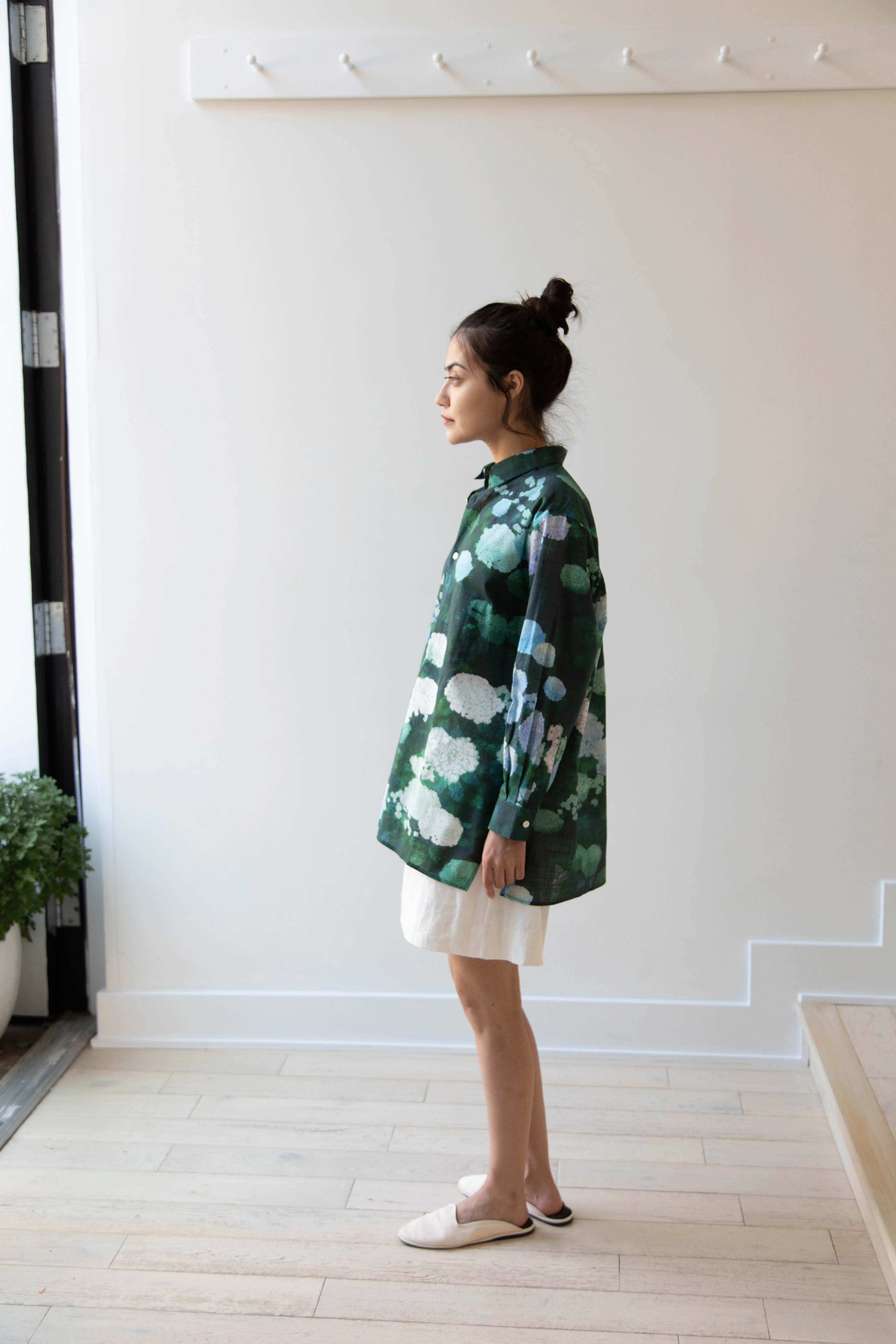 Aseedonclöud | Button Up Blouse in Ajisai - Image 52