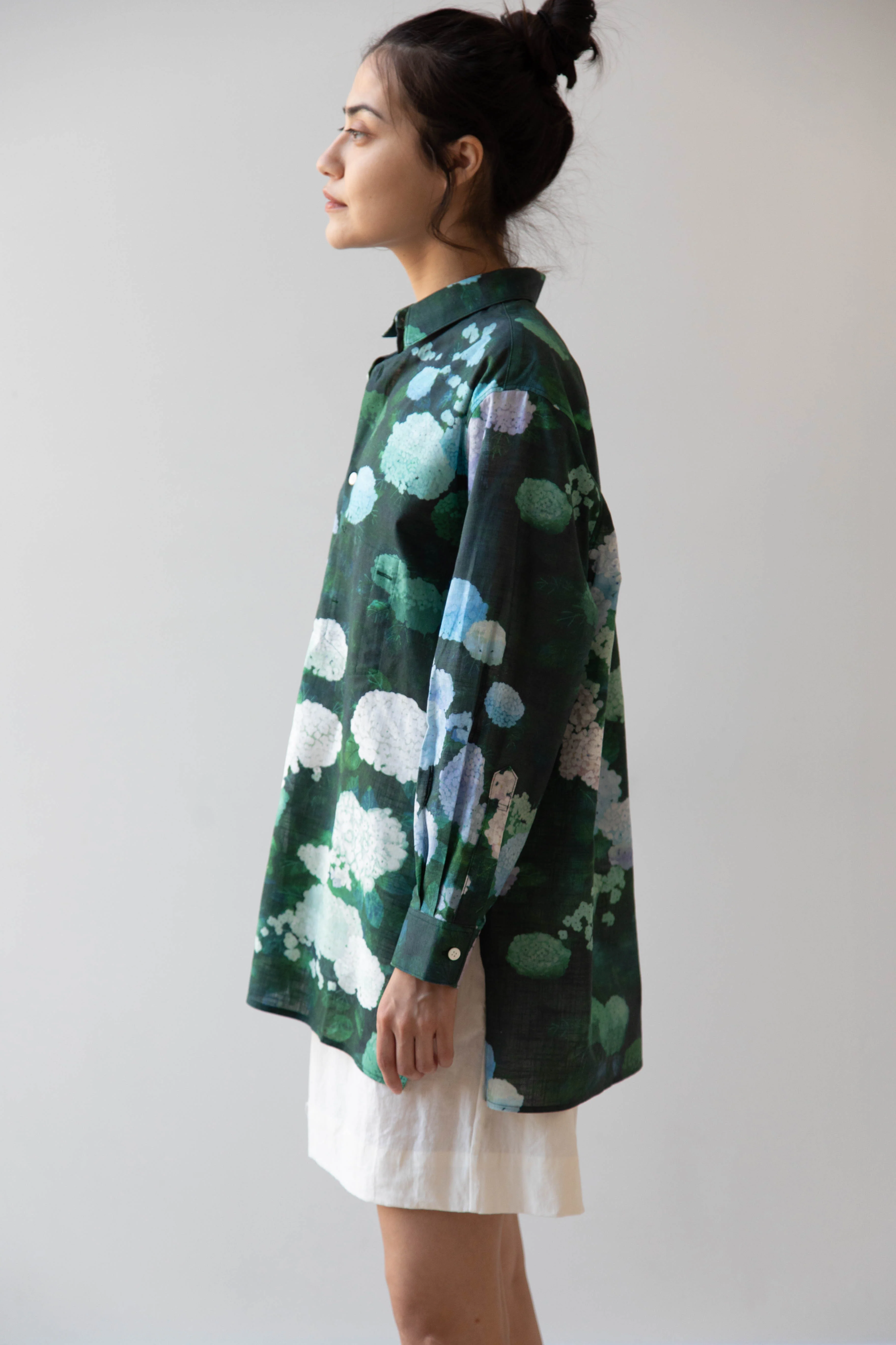 Aseedonclöud | Button Up Blouse in Ajisai - Image 53