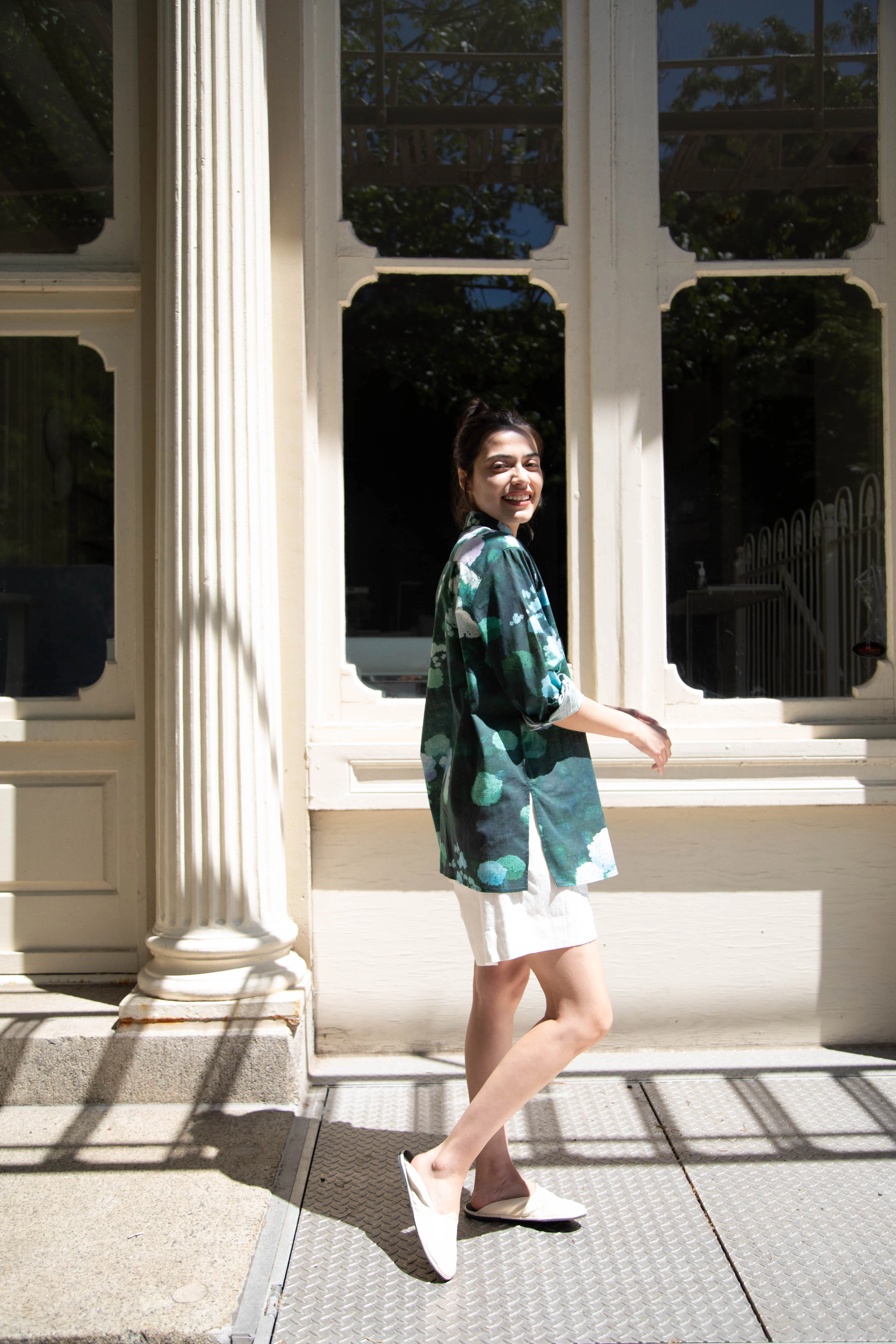 Aseedonclöud | Button Up Blouse in Ajisai - Image 6