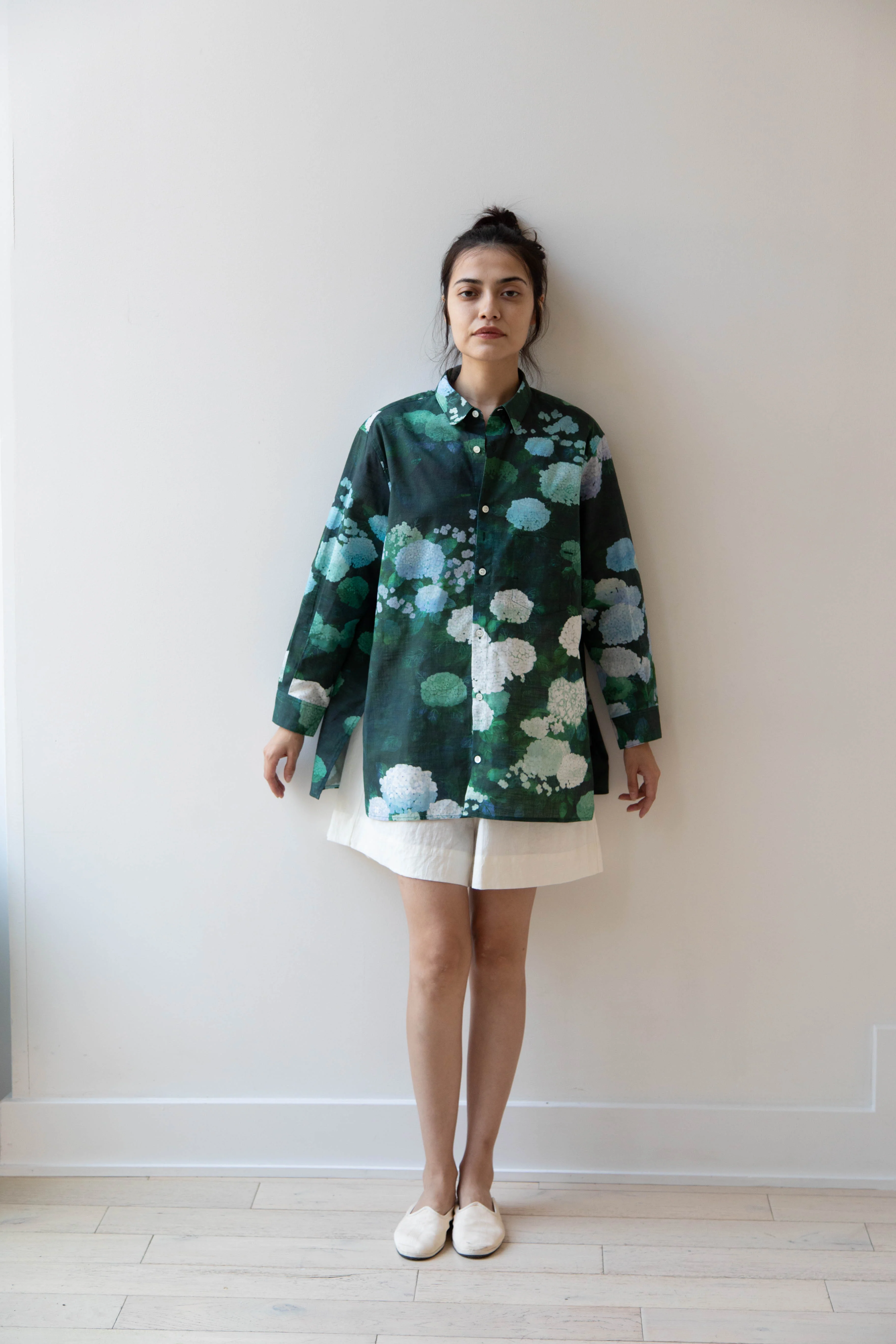 Aseedonclöud | Button Up Blouse in Ajisai - Image 61