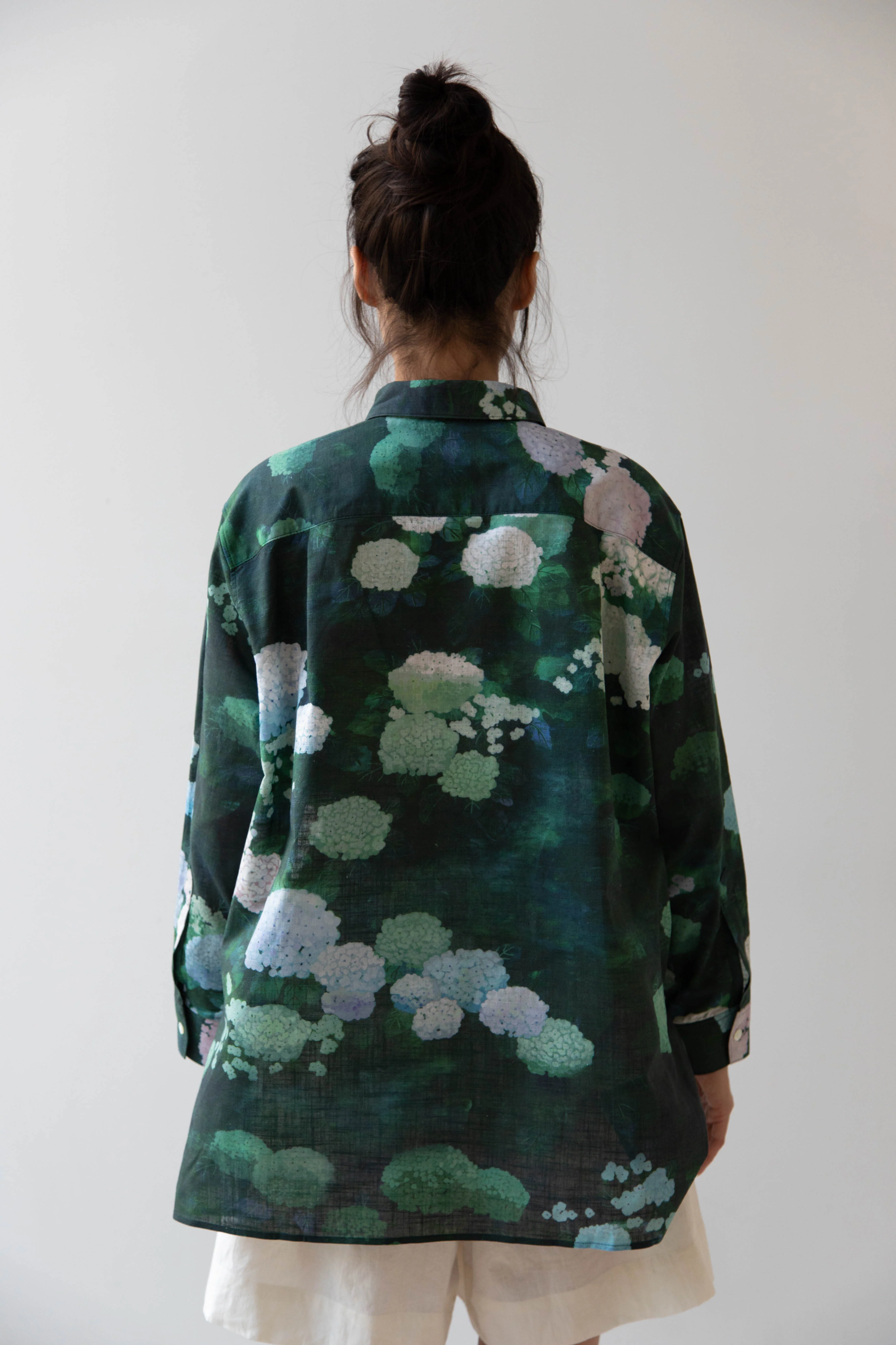 Aseedonclöud | Button Up Blouse in Ajisai - Image 66