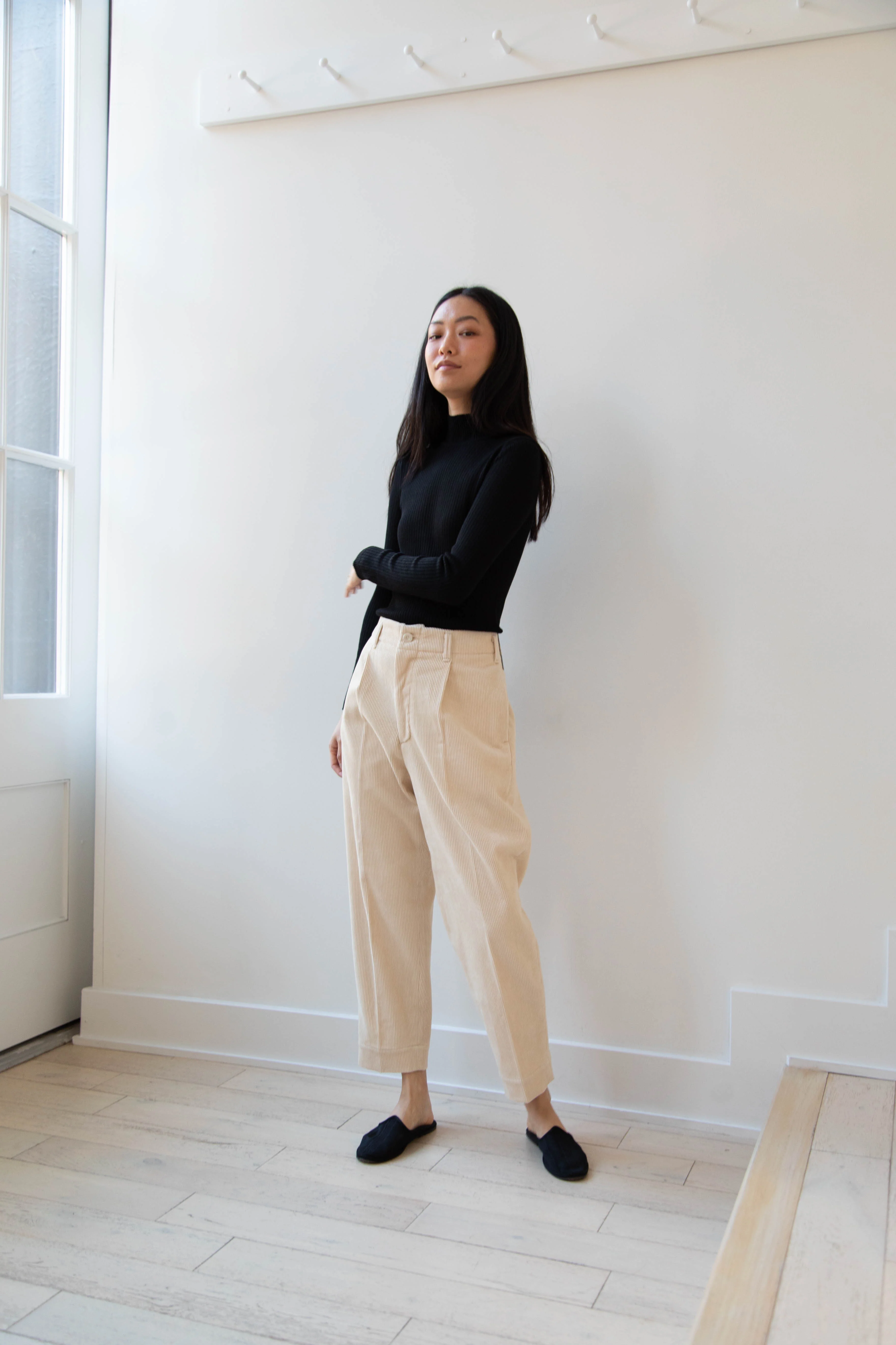 Aseedonclöud | HW Corduroy Slacks in Off White - Image 13