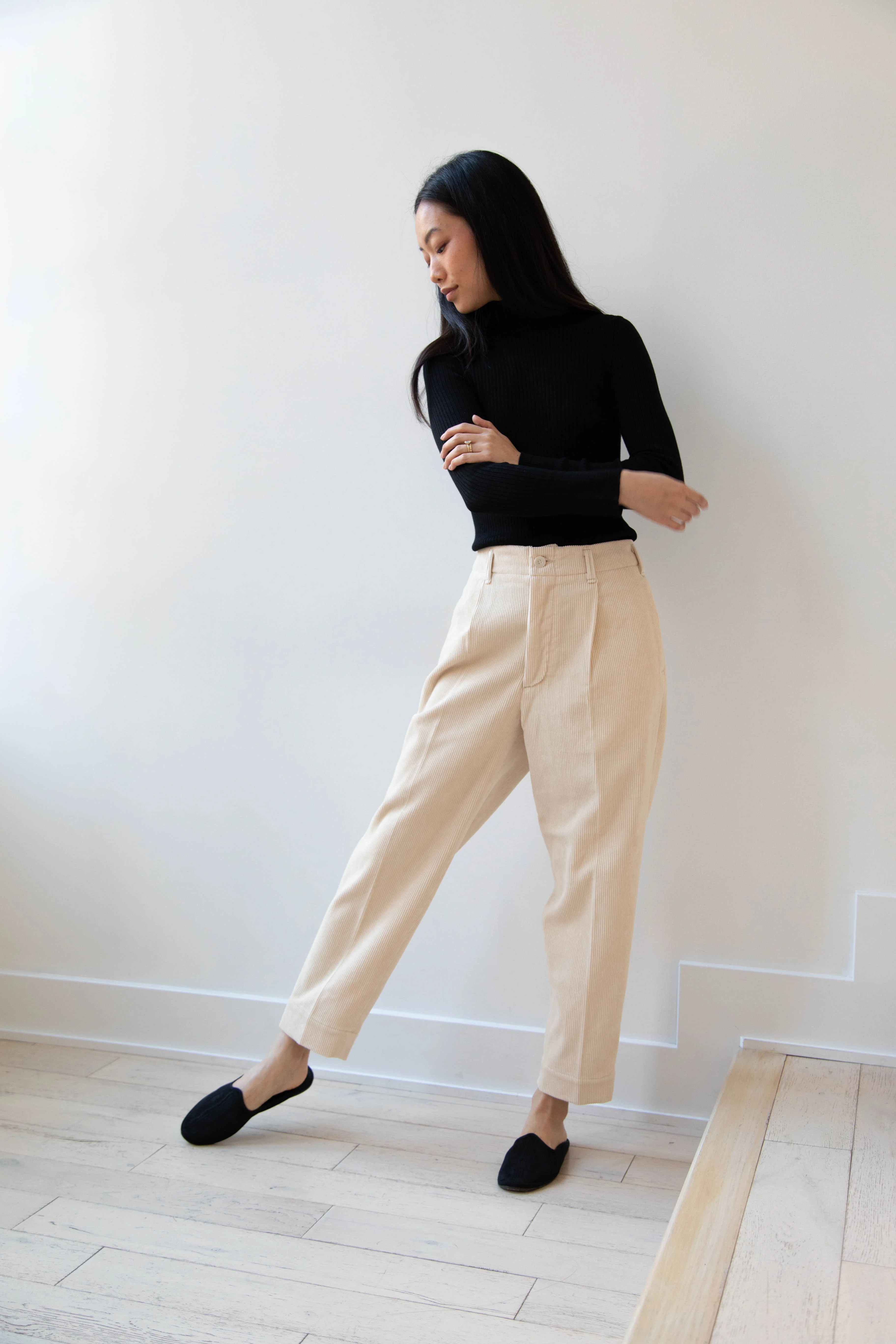 Aseedonclöud | HW Corduroy Slacks in Off White - Image 14