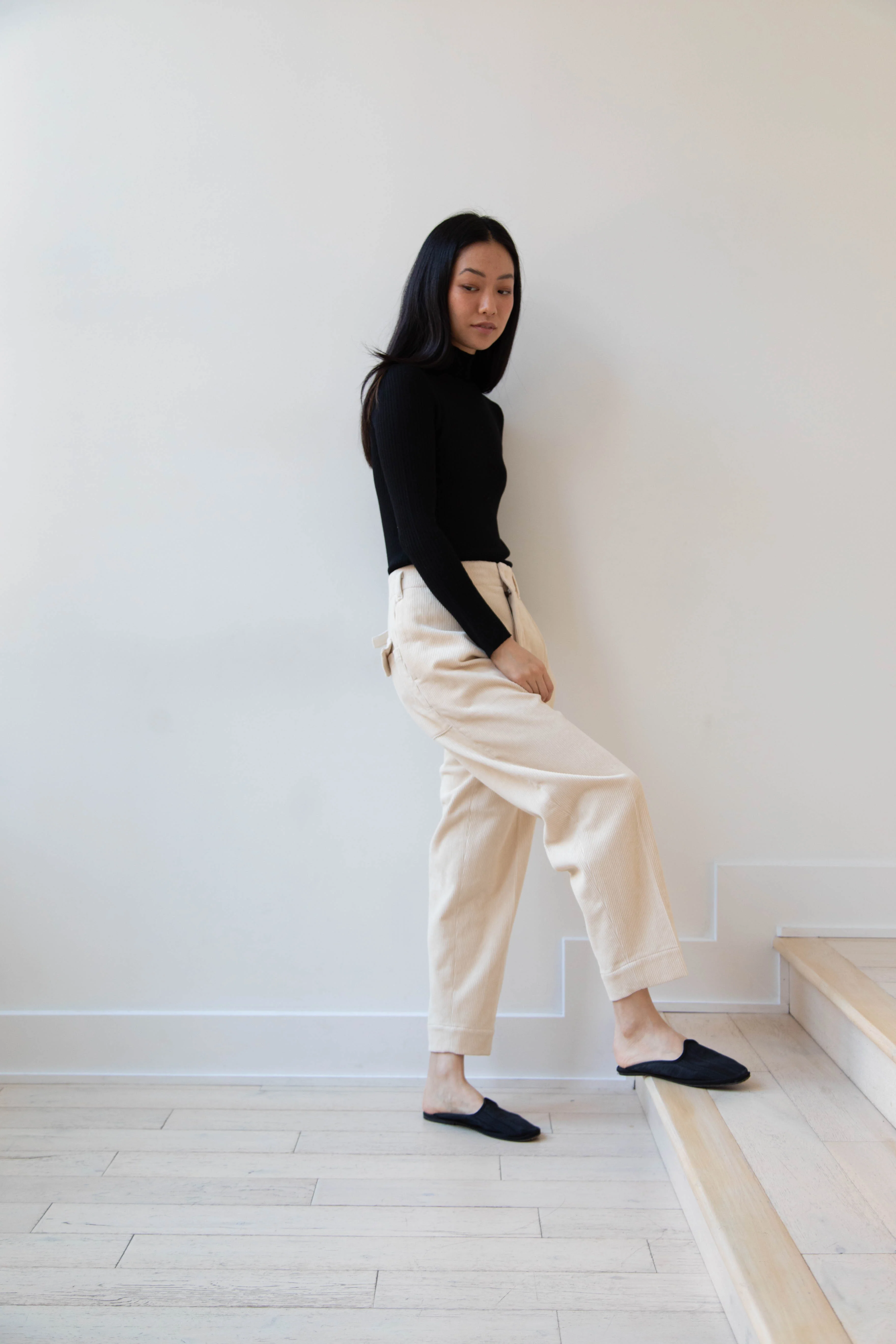 Aseedonclöud | HW Corduroy Slacks in Off White - Image 18