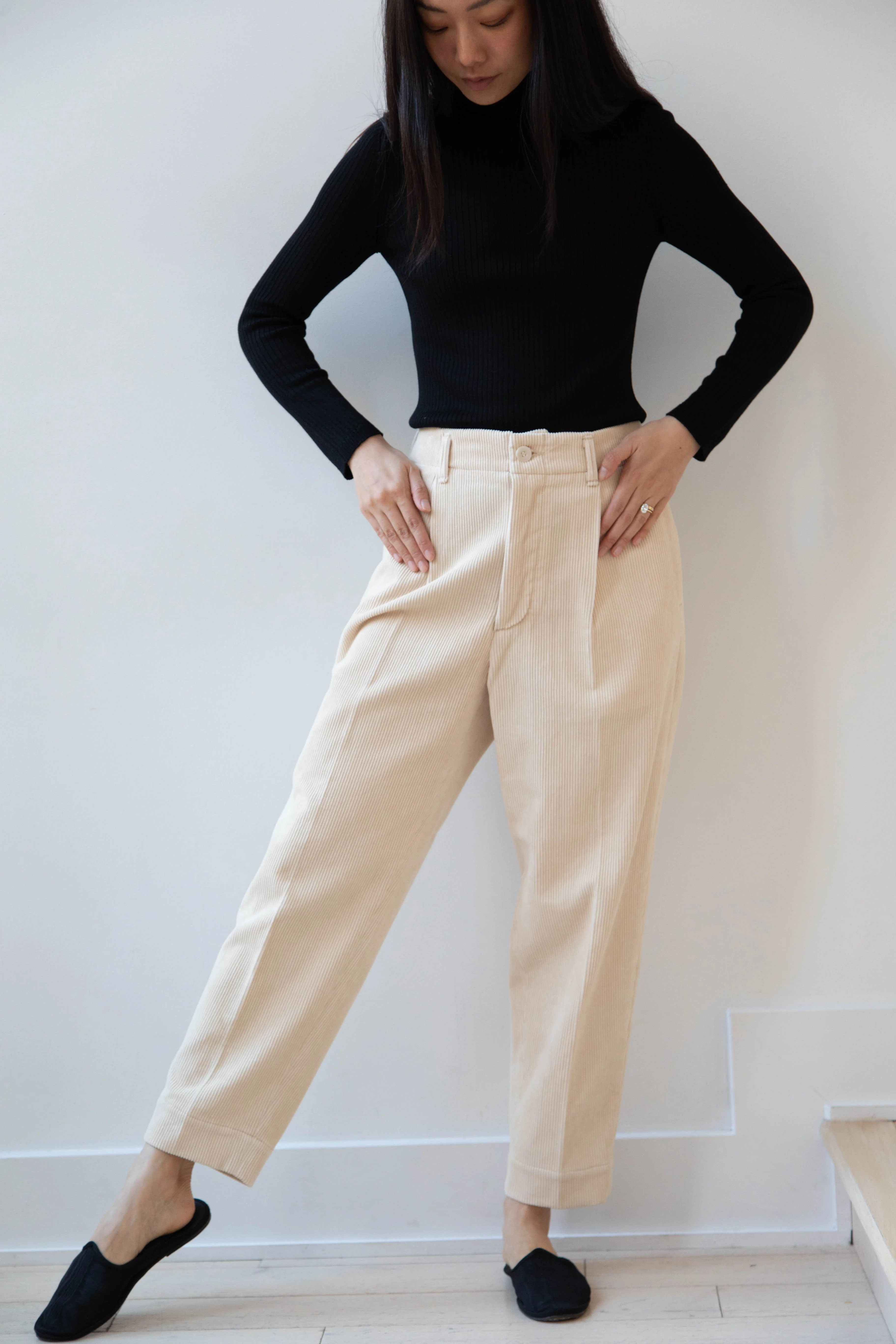 Aseedonclöud | HW Corduroy Slacks in Off White - Image 20