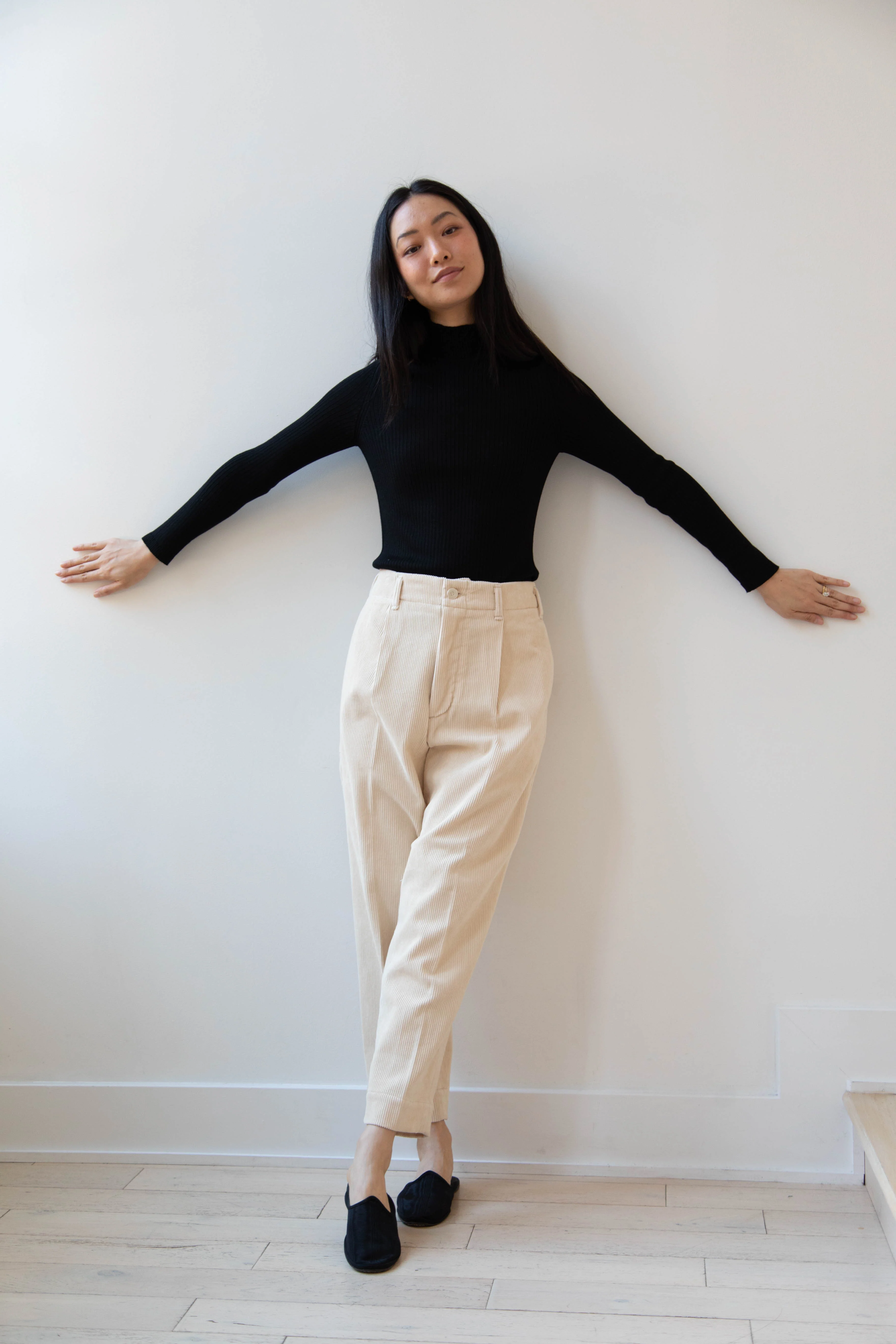 Aseedonclöud | HW Corduroy Slacks in Off White - Image 21
