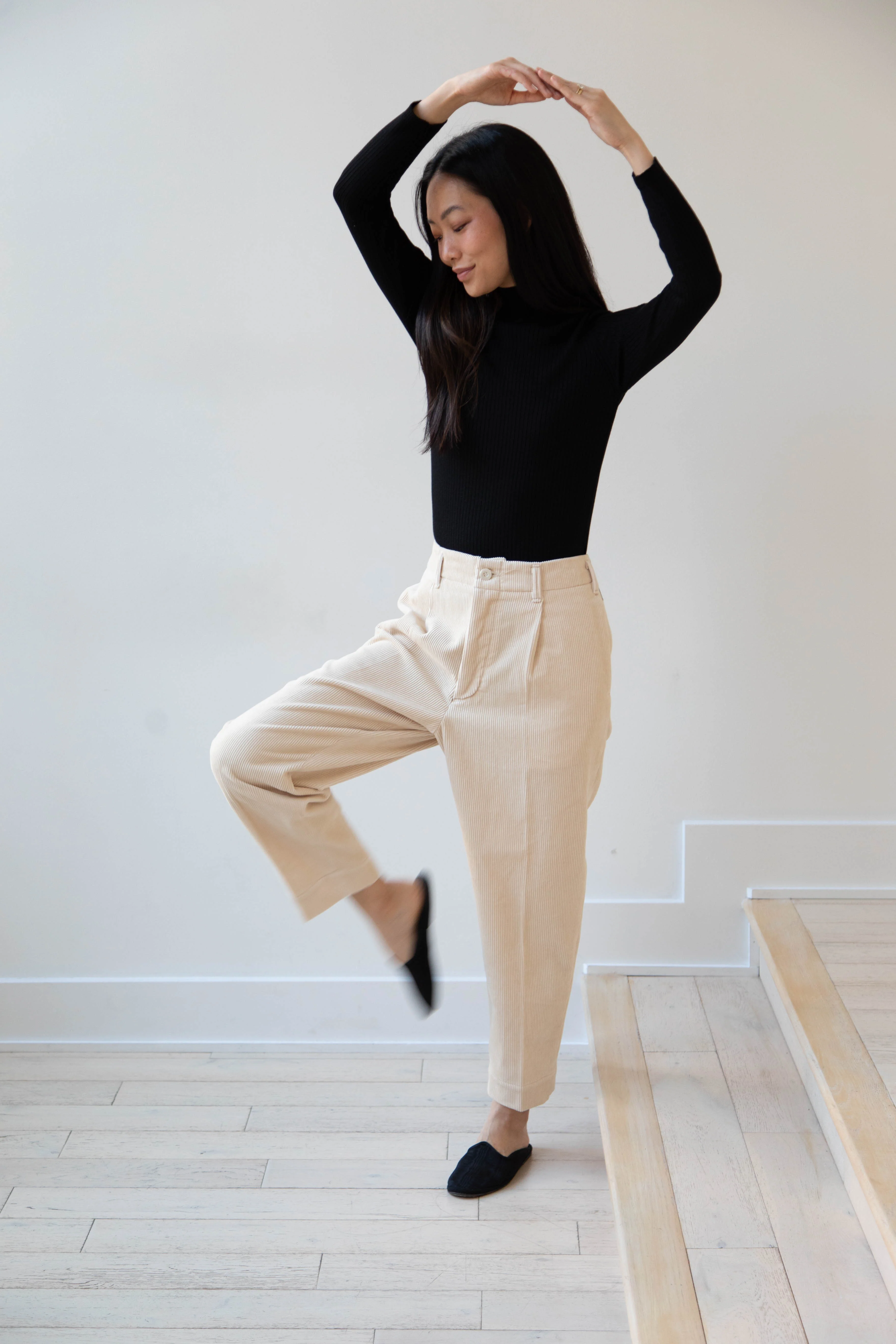Aseedonclöud | HW Corduroy Slacks in Off White - Image 26