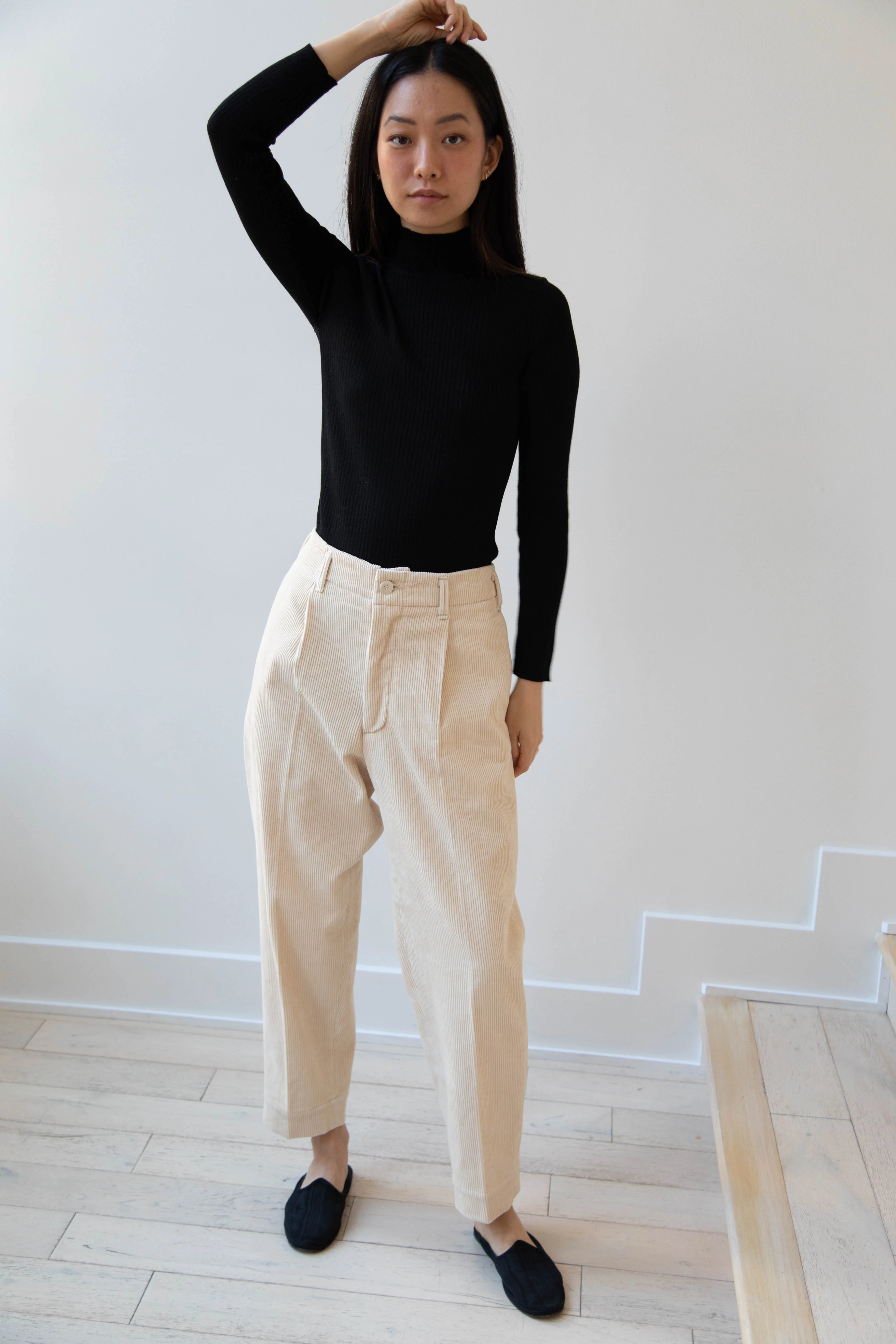 Aseedonclöud | HW Corduroy Slacks in Off White - Image 29
