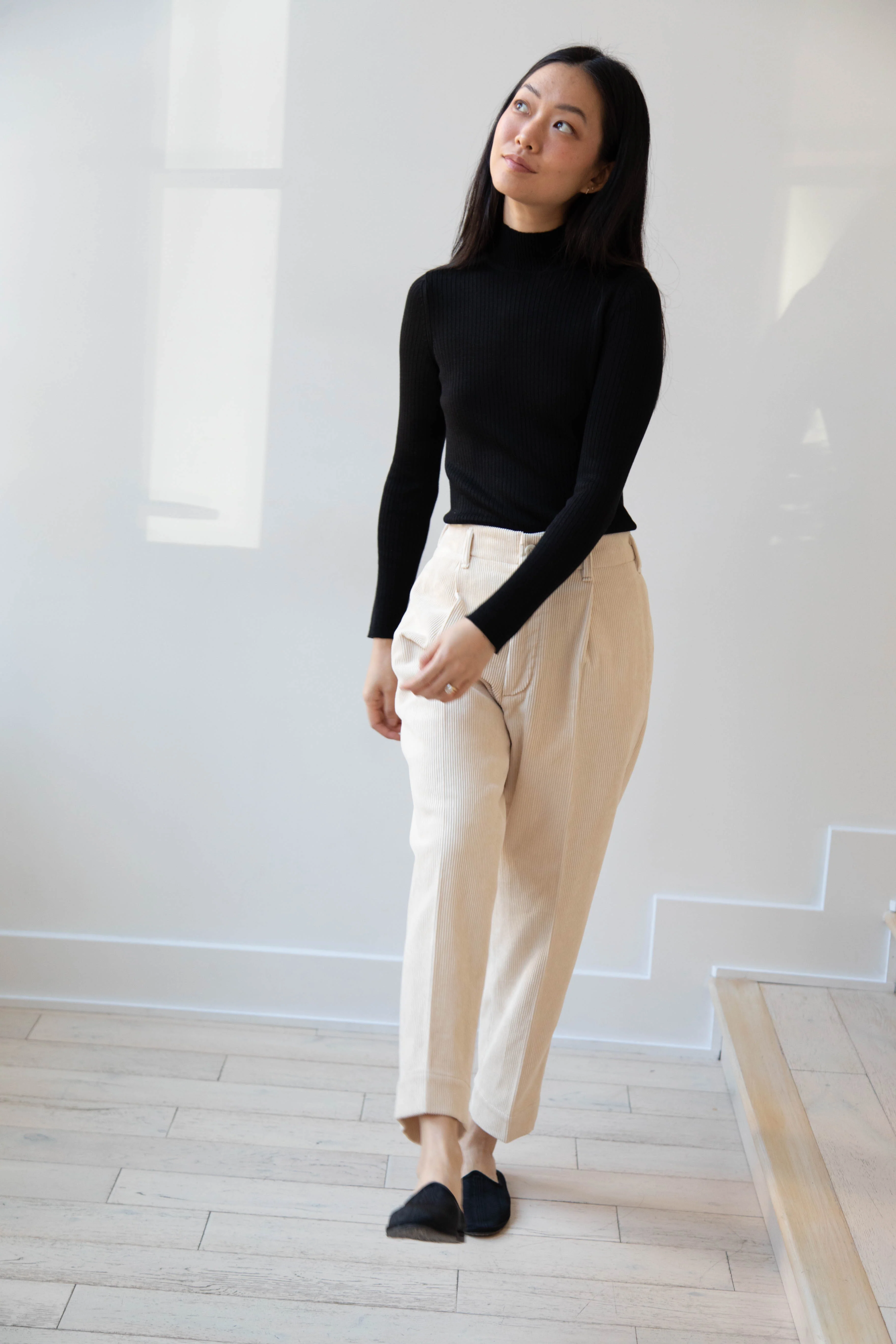 Aseedonclöud | HW Corduroy Slacks in Off White - Image 8