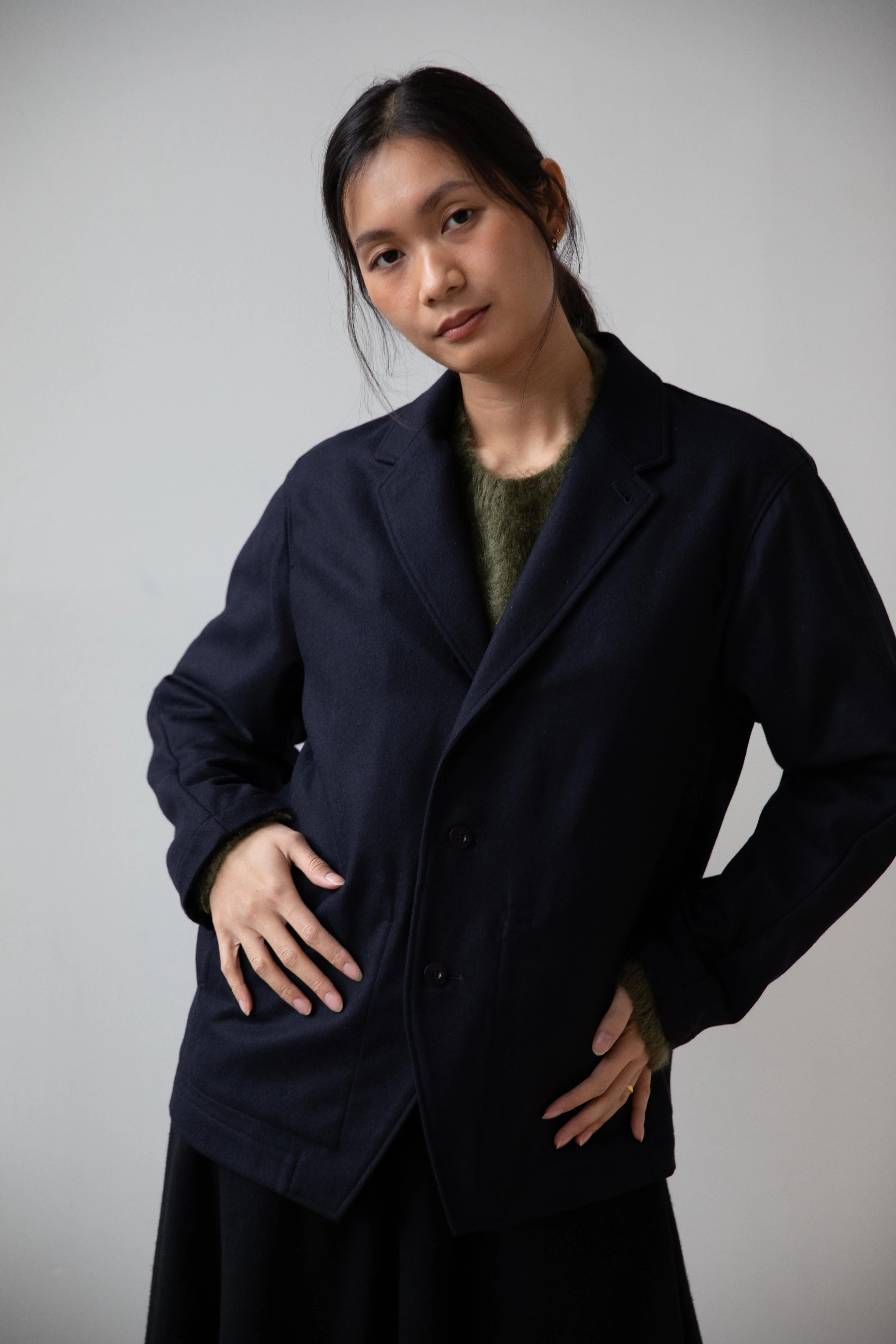 Aseedonclöud | HW Handsfree Jacket in Navy - Image 10