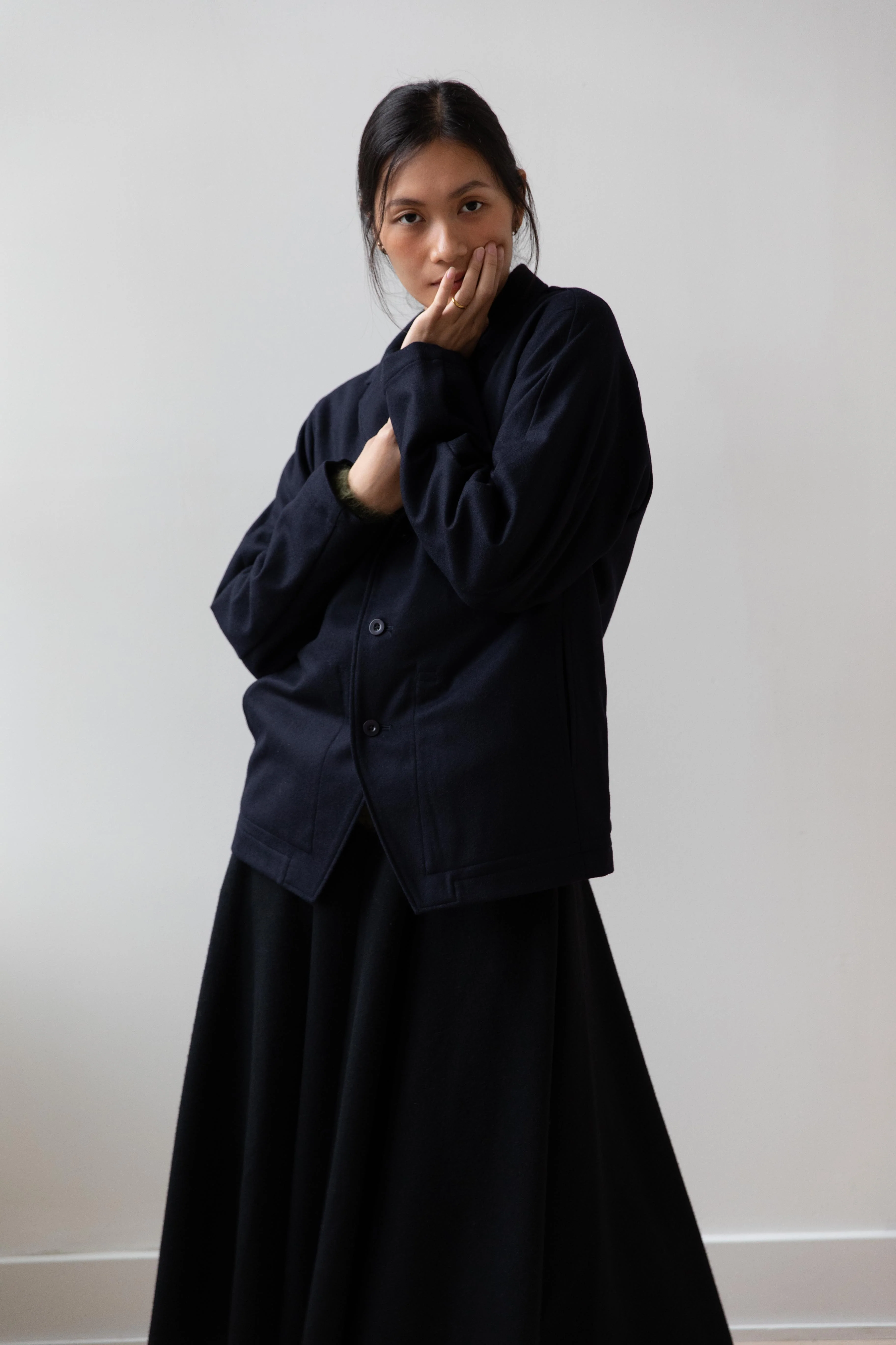 Aseedonclöud | HW Handsfree Jacket in Navy - Image 12