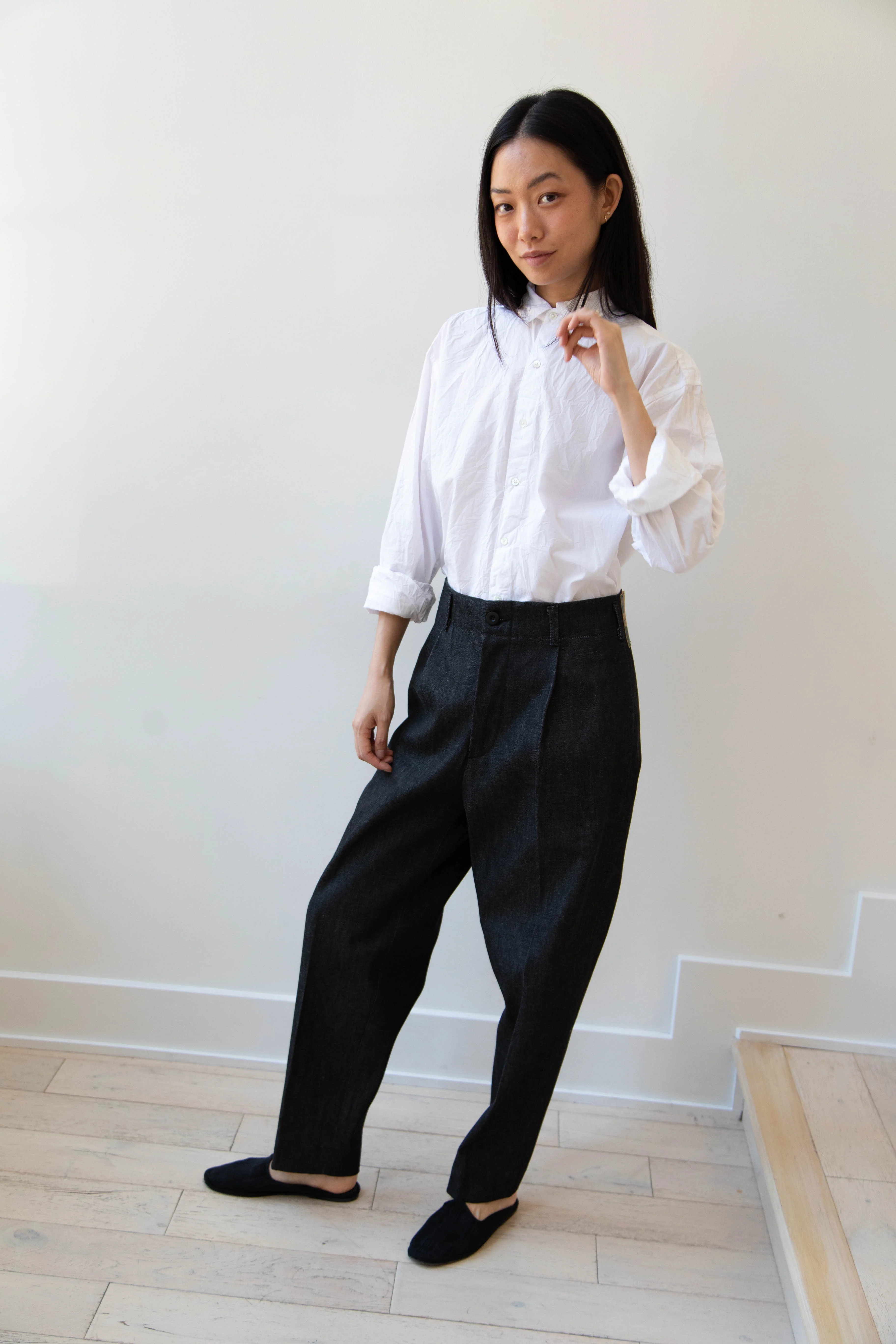 Aseedonclöud | HW Slacks in Black Denim - Image 30