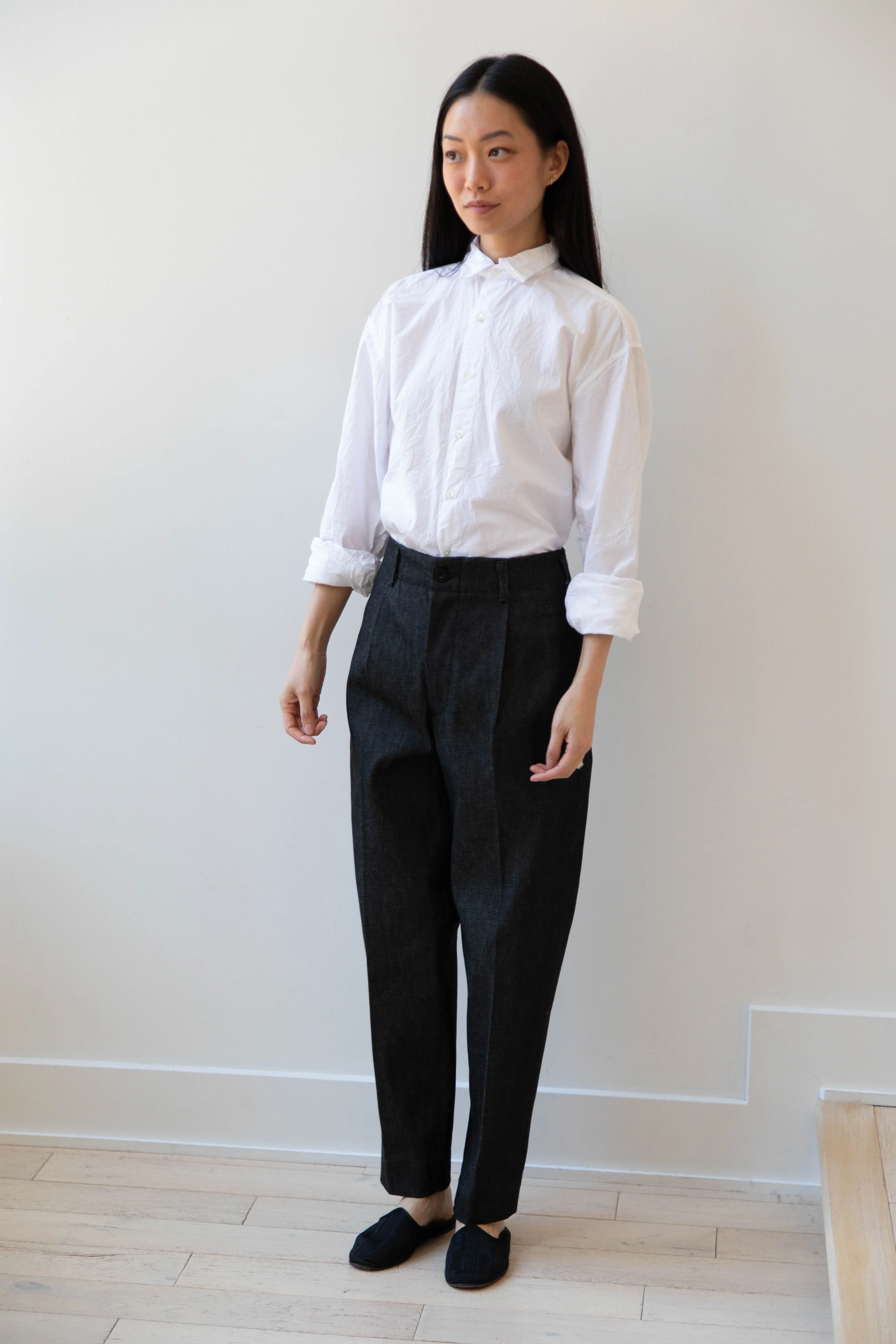 Aseedonclöud | HW Slacks in Black Denim - Image 5