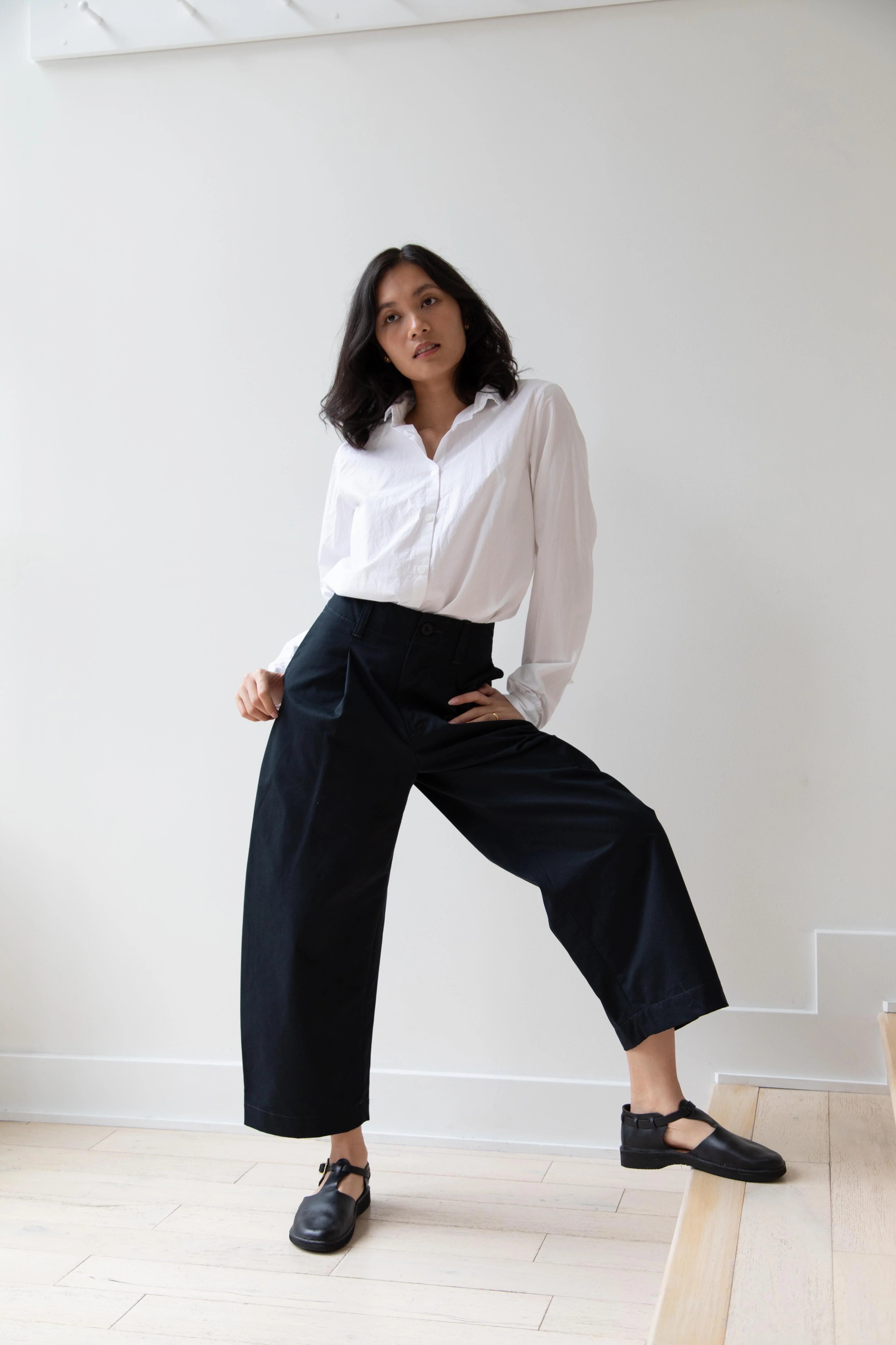 Aseedonclöud | HW Wide Trousers in Charcoal - Image 16