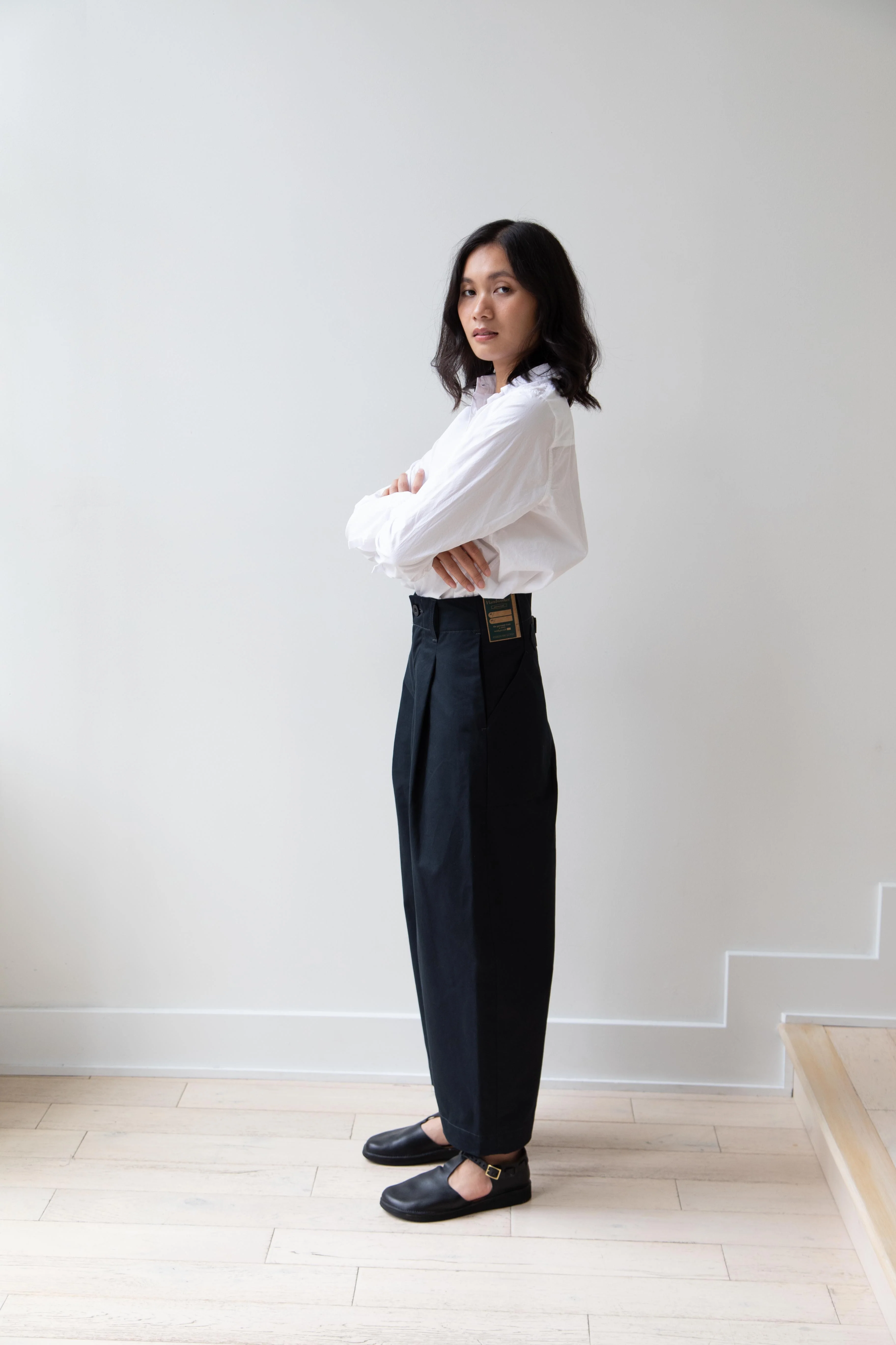 Aseedonclöud | HW Wide Trousers in Charcoal - Image 3