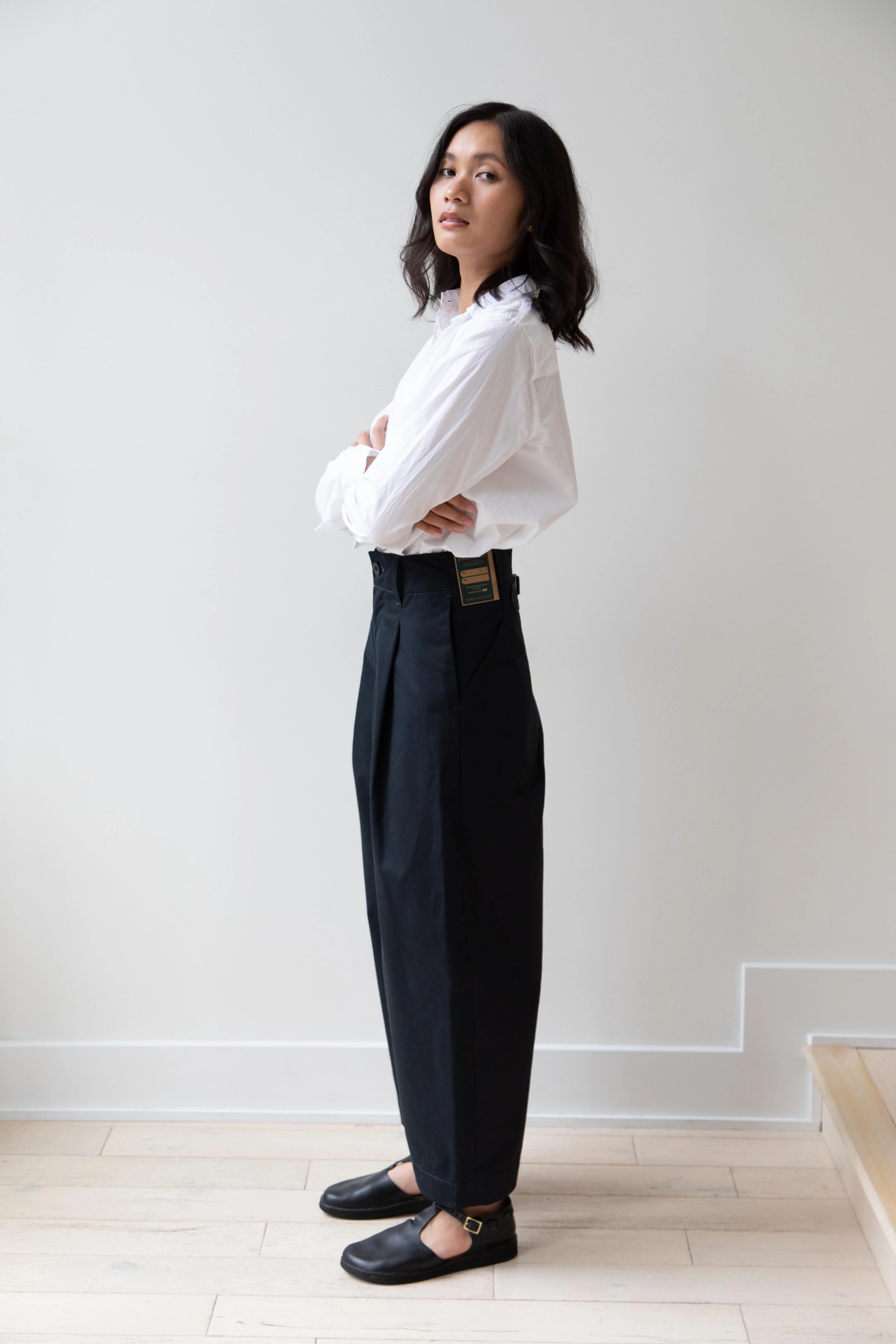 Aseedonclöud | HW Wide Trousers in Charcoal - Image 4