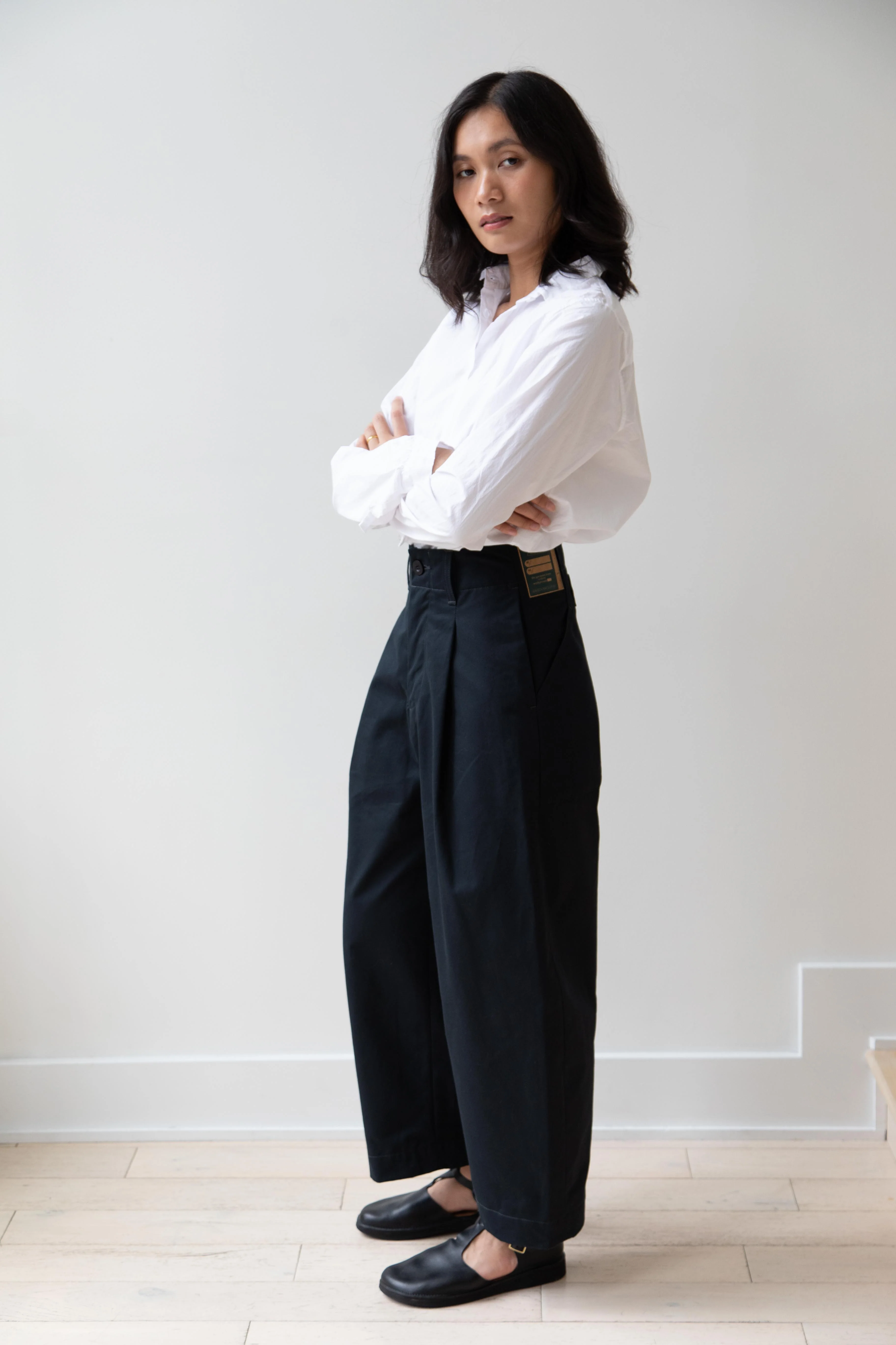 Aseedonclöud | HW Wide Trousers in Charcoal - Image 5