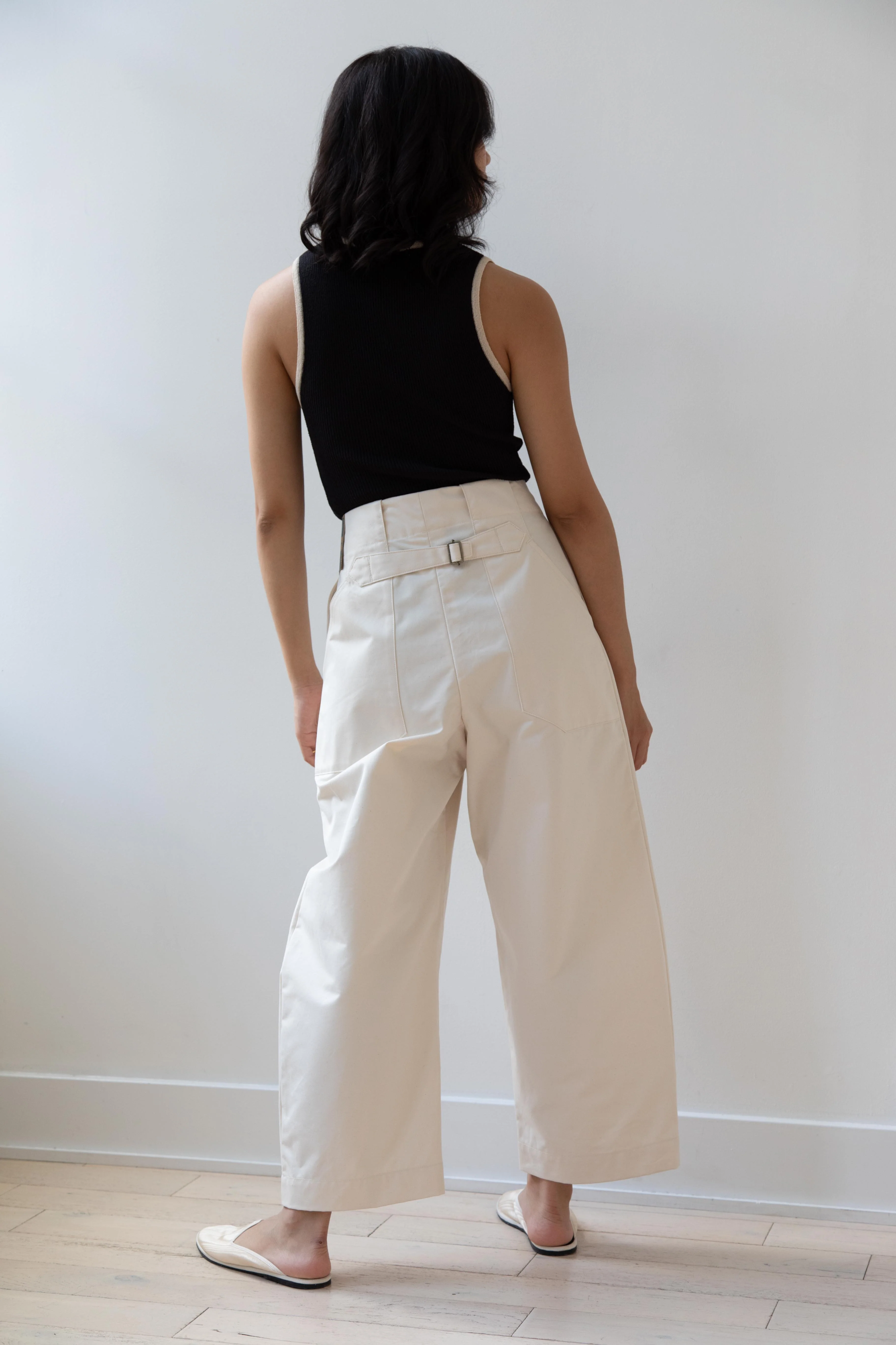 Aseedonclöud | HW Wide Trousers in Off White - Image 13