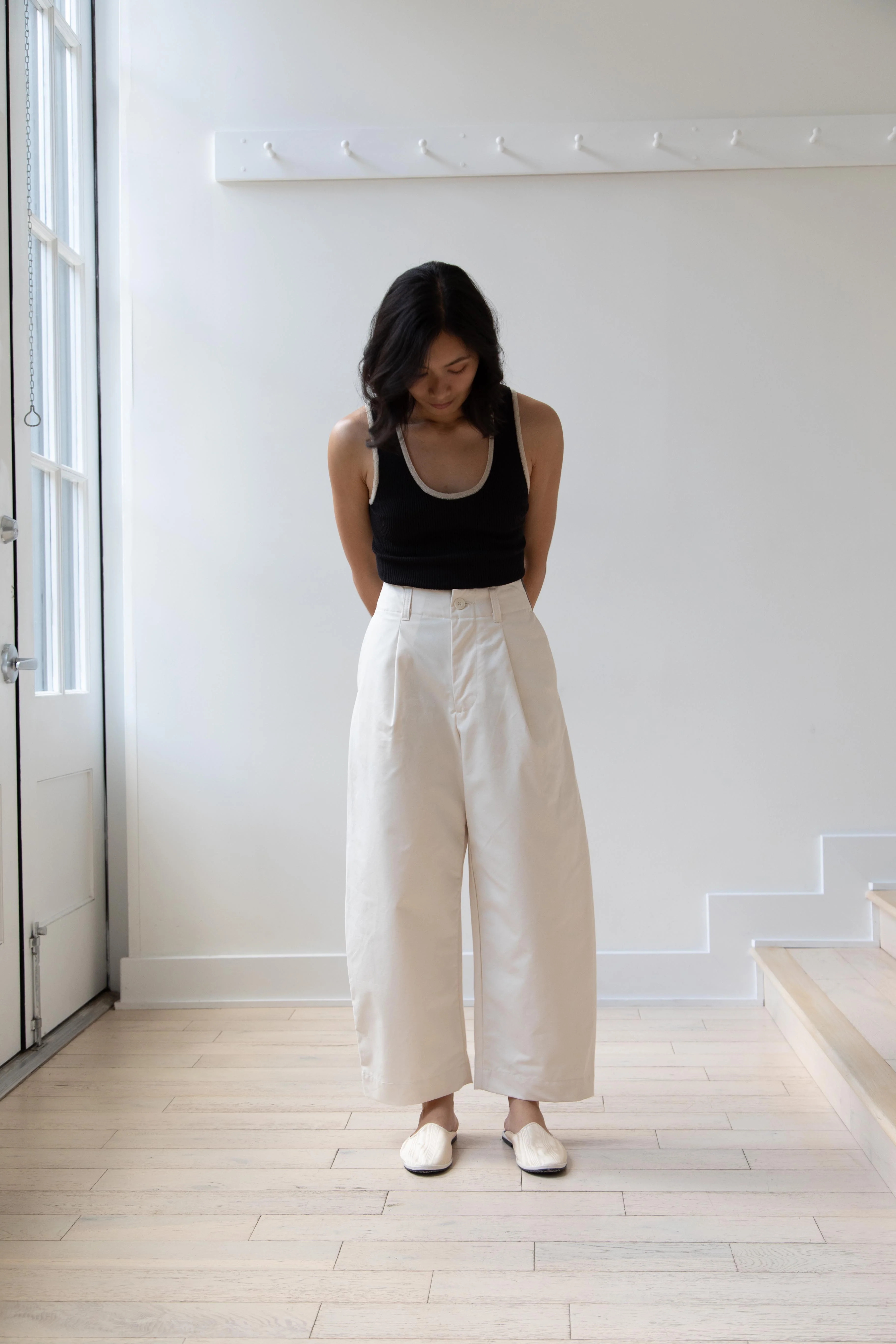 Aseedonclöud | HW Wide Trousers in Off White - Image 18