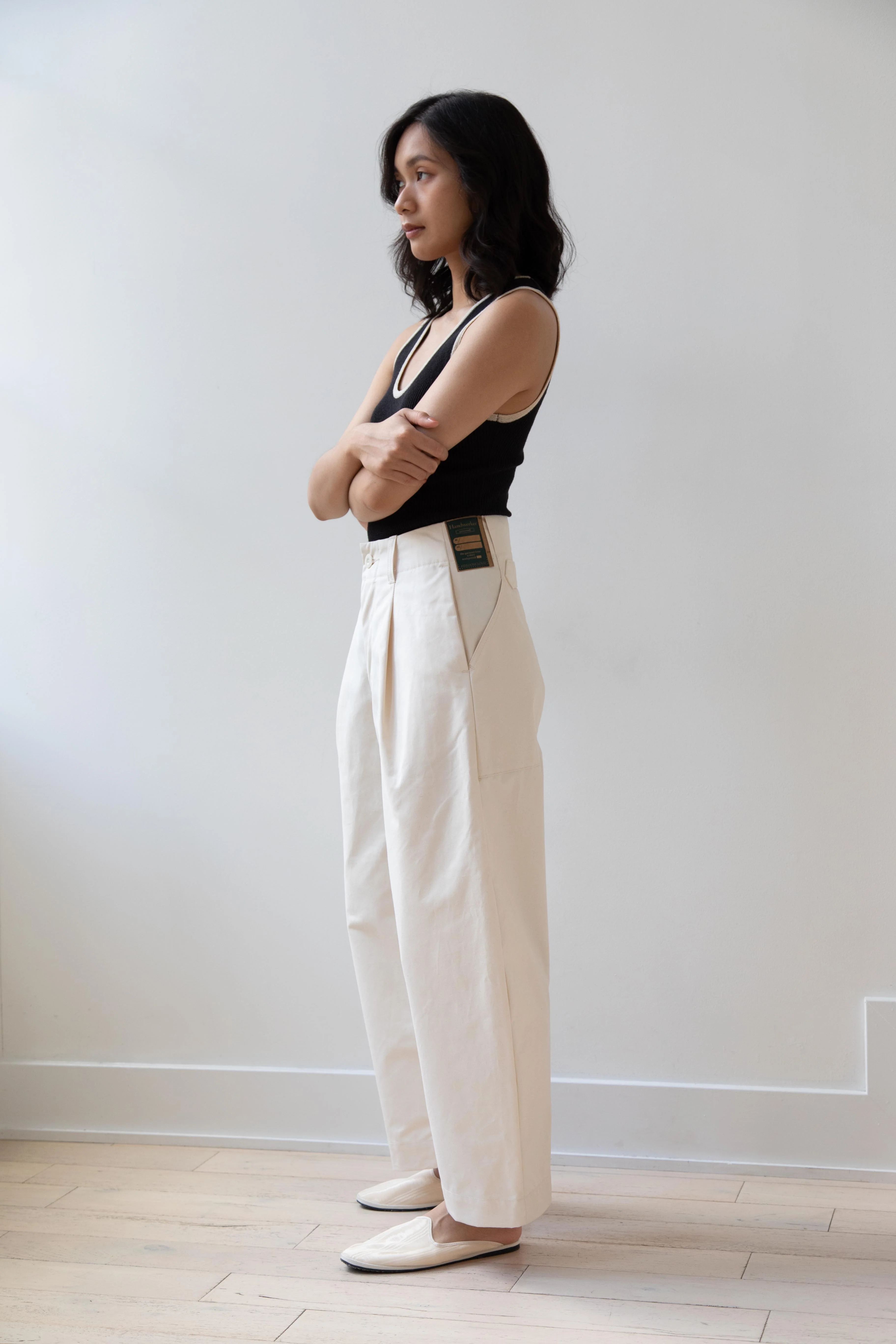 Aseedonclöud | HW Wide Trousers in Off White - Image 19