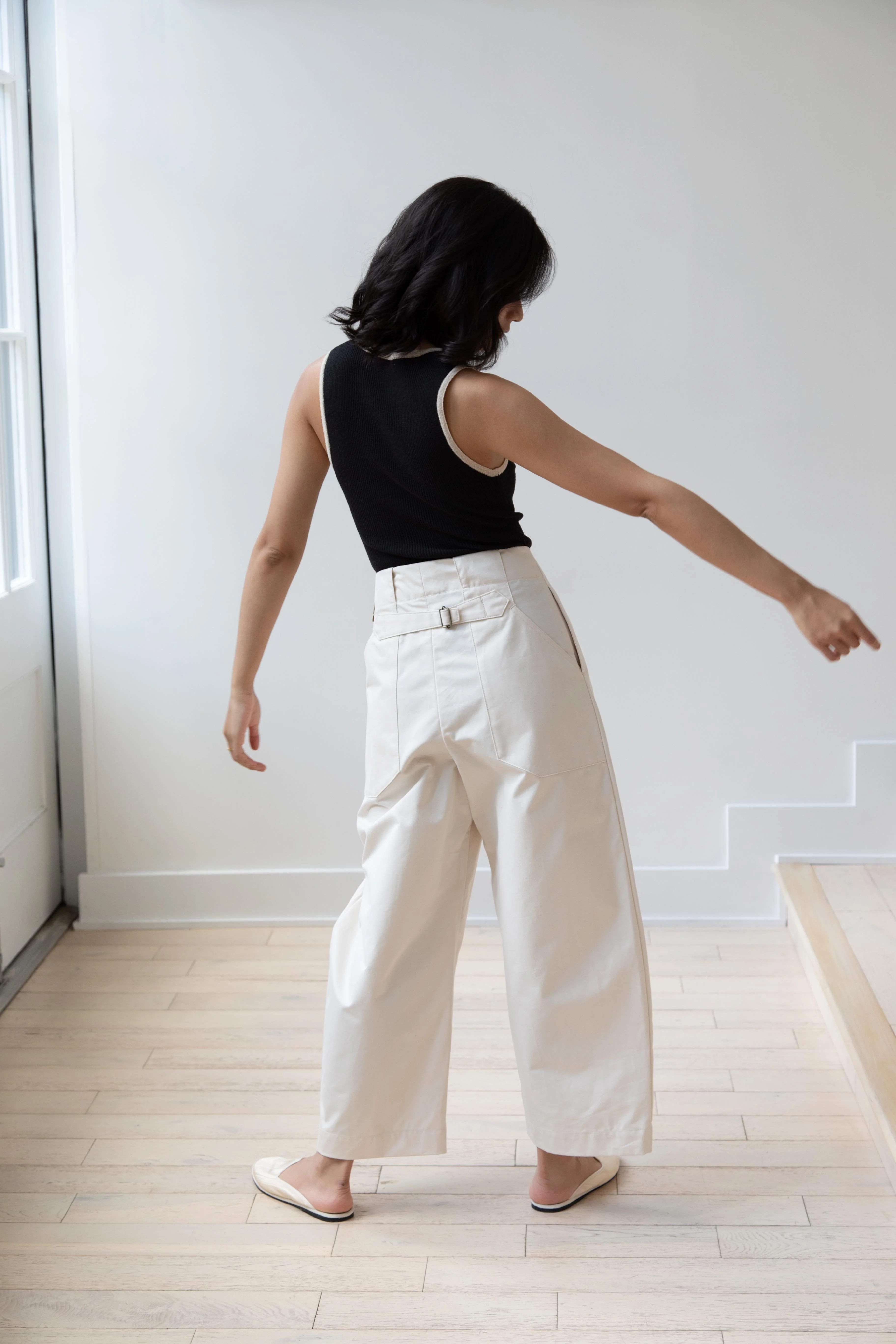 Aseedonclöud | HW Wide Trousers in Off White - Image 20