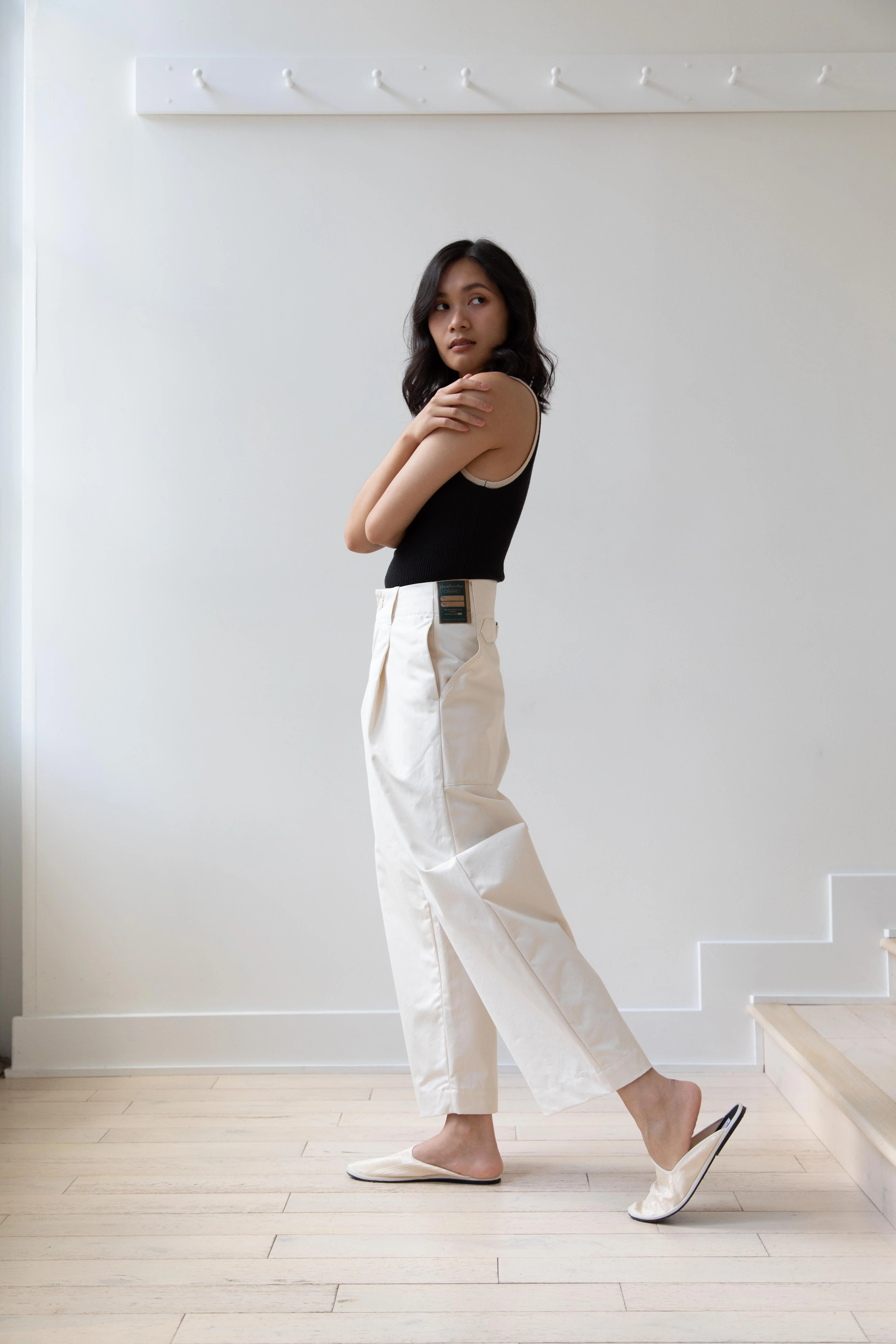 Aseedonclöud | HW Wide Trousers in Off White - Image 21