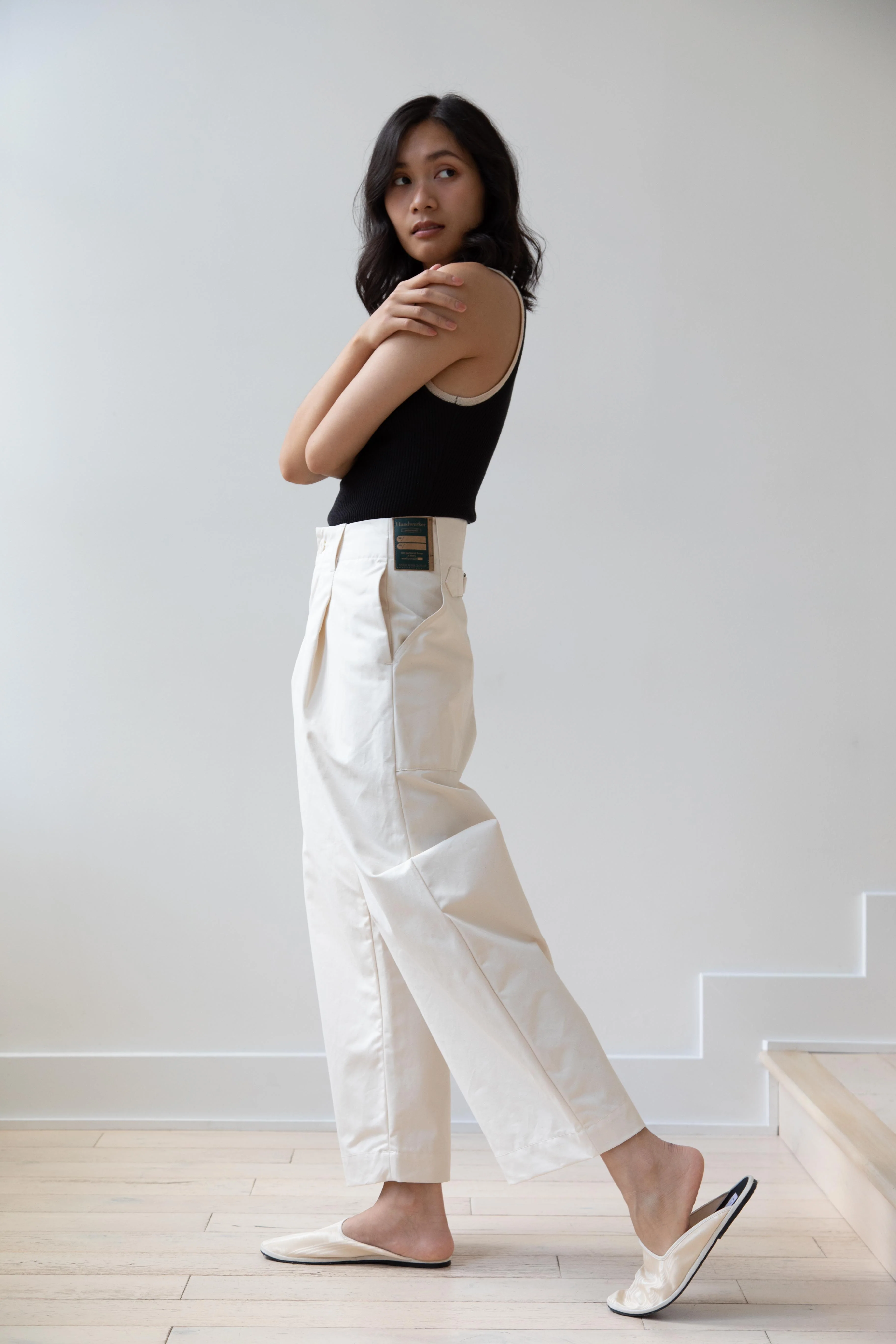 Aseedonclöud | HW Wide Trousers in Off White - Image 26